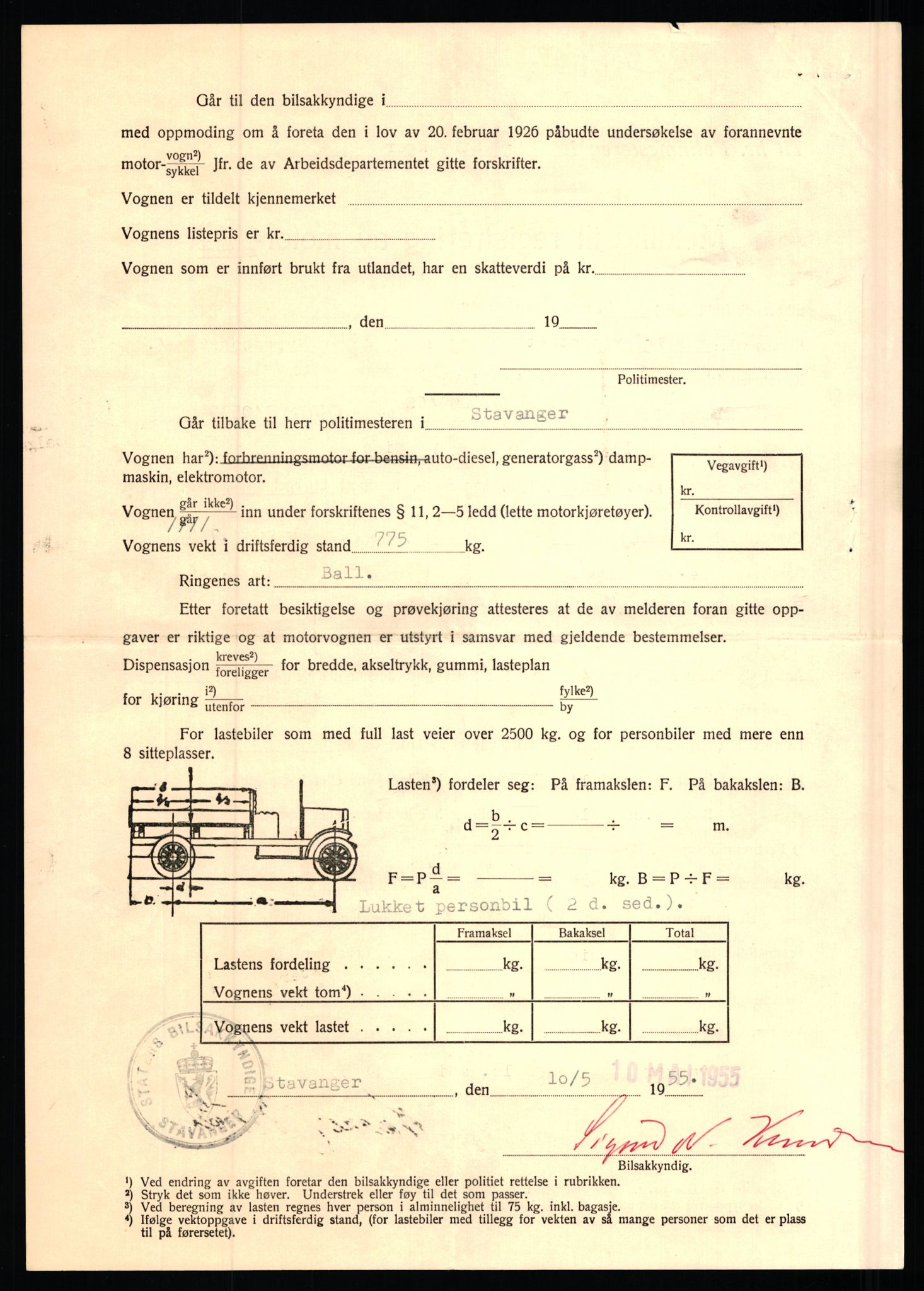 Stavanger trafikkstasjon, AV/SAST-A-101942/0/F/L0002: L-350 - L-699, 1930-1971, p. 856