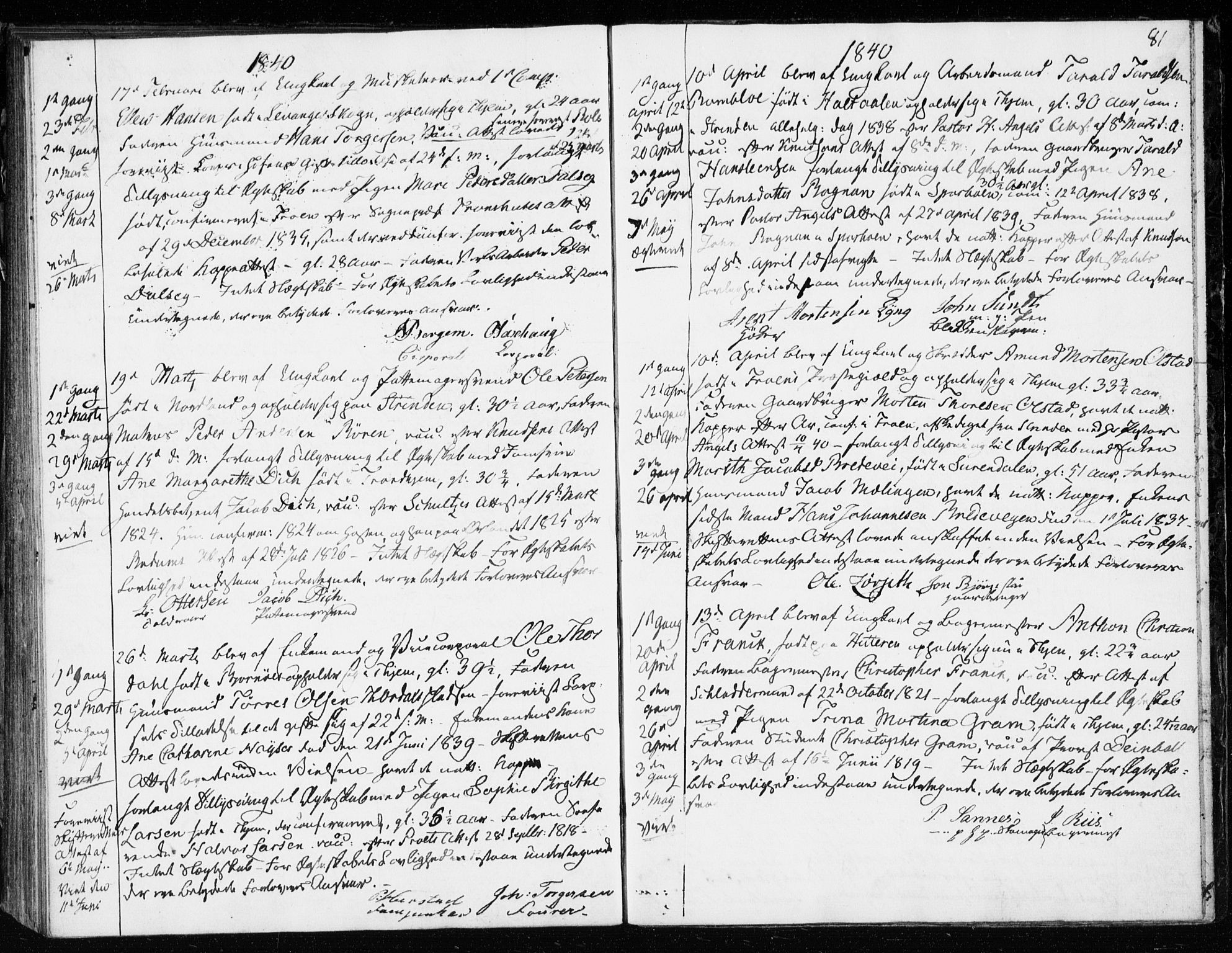 Ministerialprotokoller, klokkerbøker og fødselsregistre - Sør-Trøndelag, SAT/A-1456/601/L0046: Parish register (official) no. 601A14, 1830-1841, p. 81