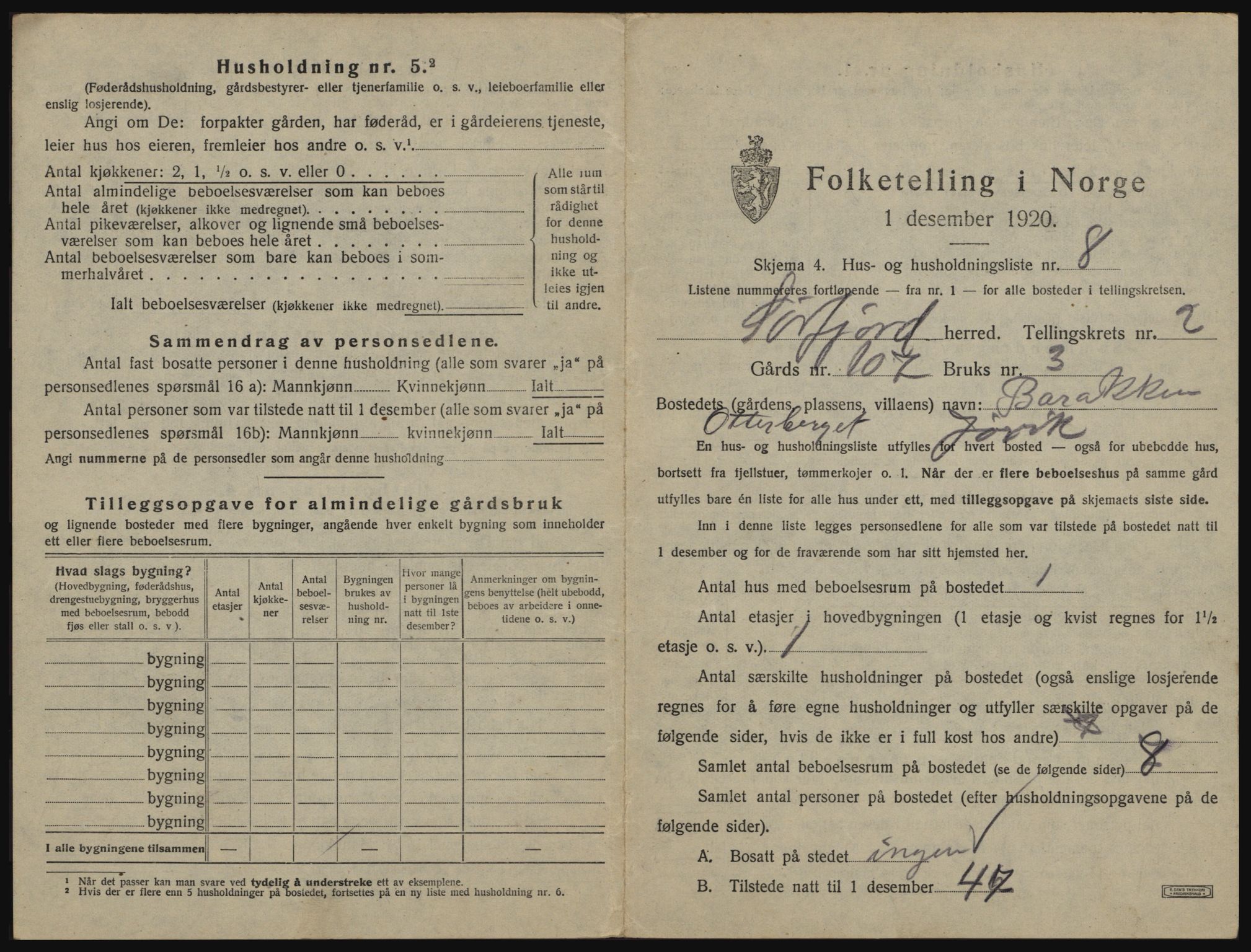 SATØ, 1920 census for Sørfjord, 1920, p. 71