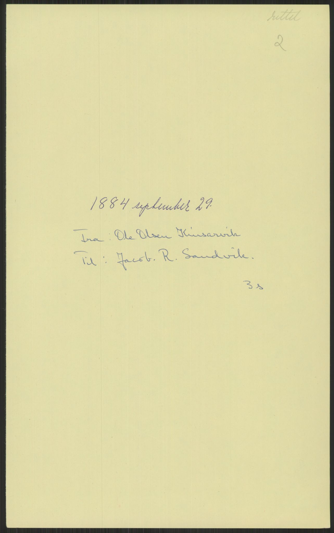 Samlinger til kildeutgivelse, Amerikabrevene, AV/RA-EA-4057/F/L0032: Innlån fra Hordaland: Nesheim - Øverland, 1838-1914, p. 529