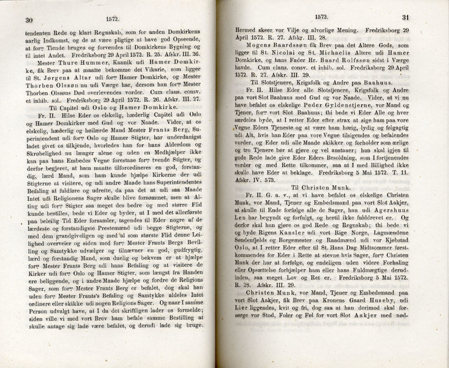 Publikasjoner utgitt av Det Norske Historiske Kildeskriftfond, PUBL/-/-/-: Norske Rigs-Registranter, bind 2, 1572-1588, p. 30-31