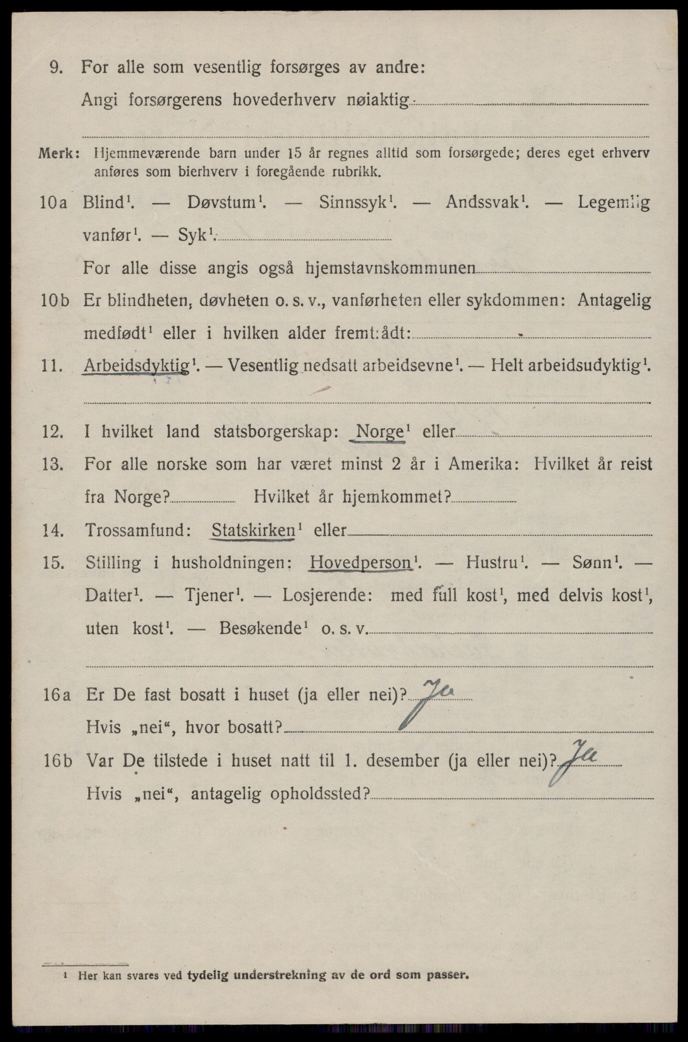 SAST, 1920 census for Torvastad, 1920, p. 4277