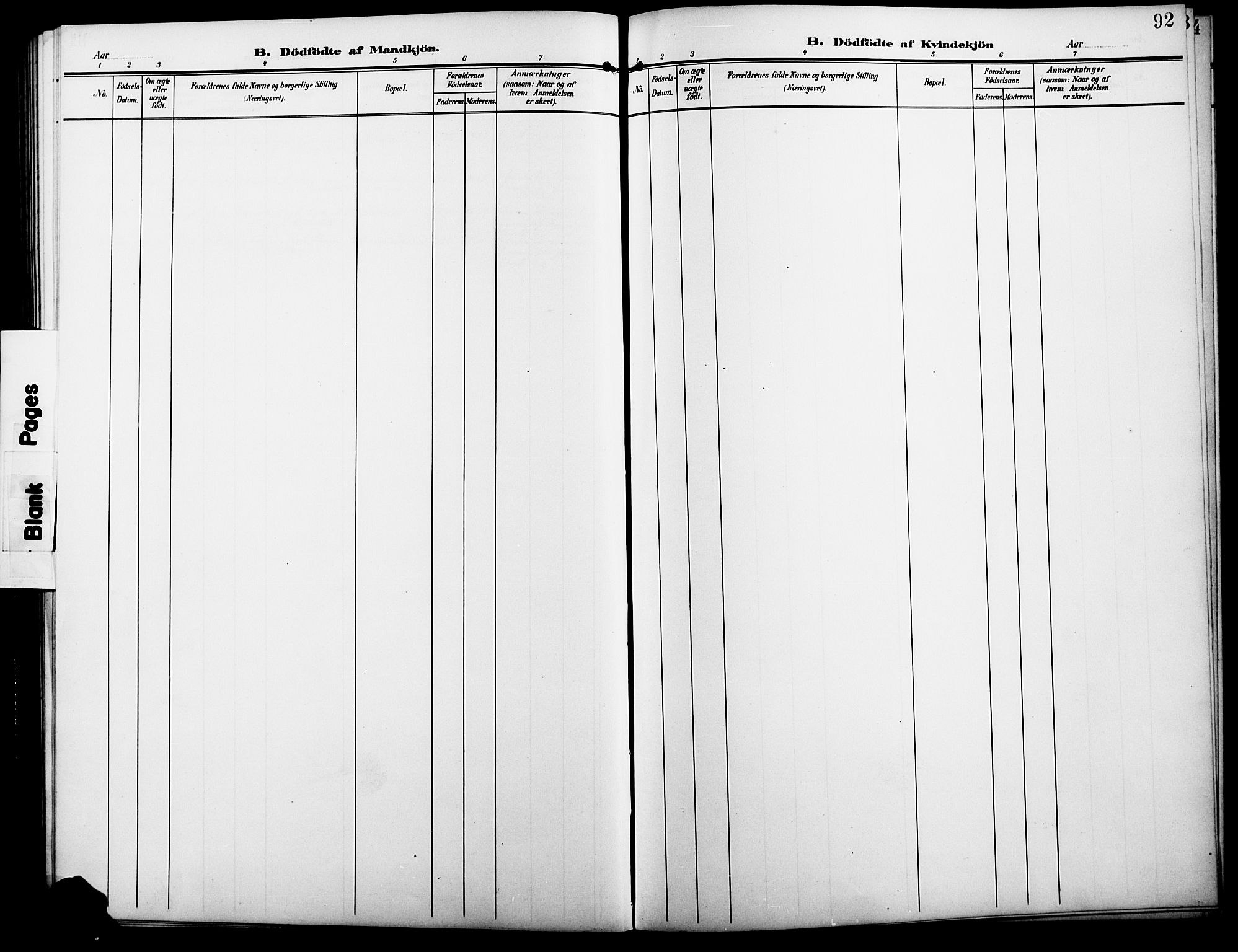 Åmot prestekontor, Hedmark, SAH/PREST-056/H/Ha/Hab/L0004: Parish register (copy) no. 4, 1905-1920, p. 92