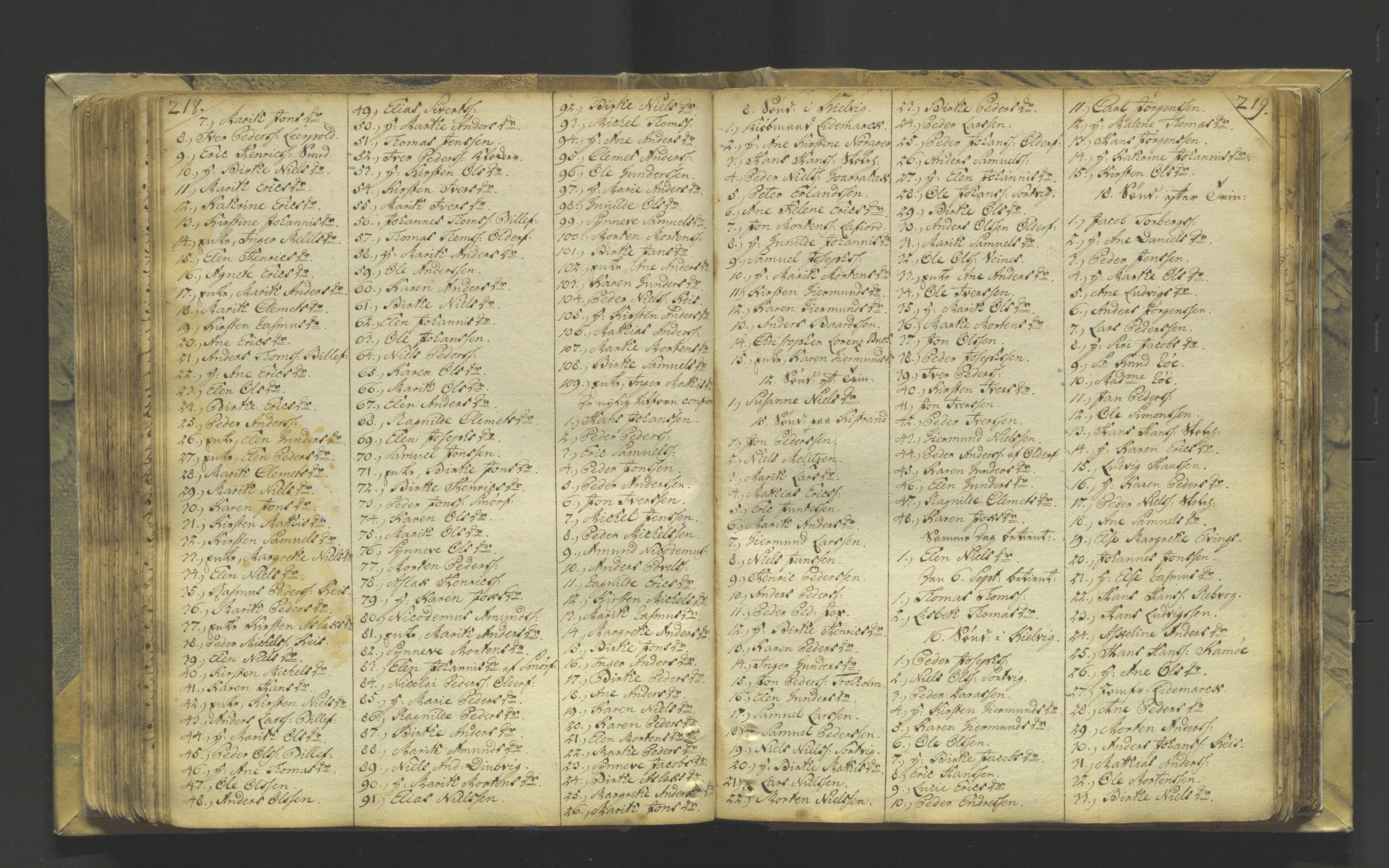 Kistrand/Porsanger sokneprestembete, SATØ/S-1351/H/Ha/L0001.kirke: Parish register (official) no. 1, 1764-1792, p. 218-219