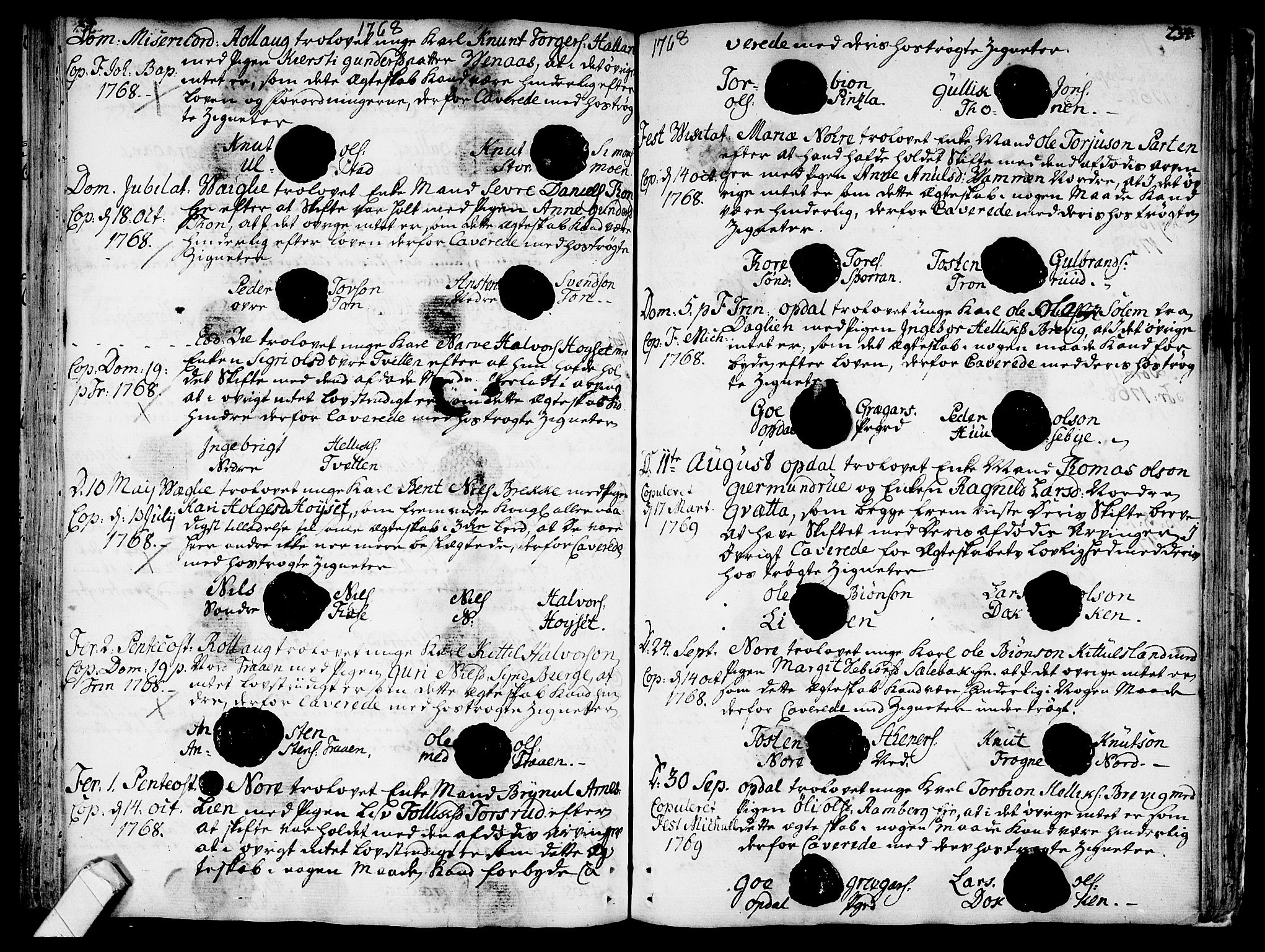 Rollag kirkebøker, SAKO/A-240/F/Fa/L0003: Parish register (official) no. I 3, 1743-1778, p. 234