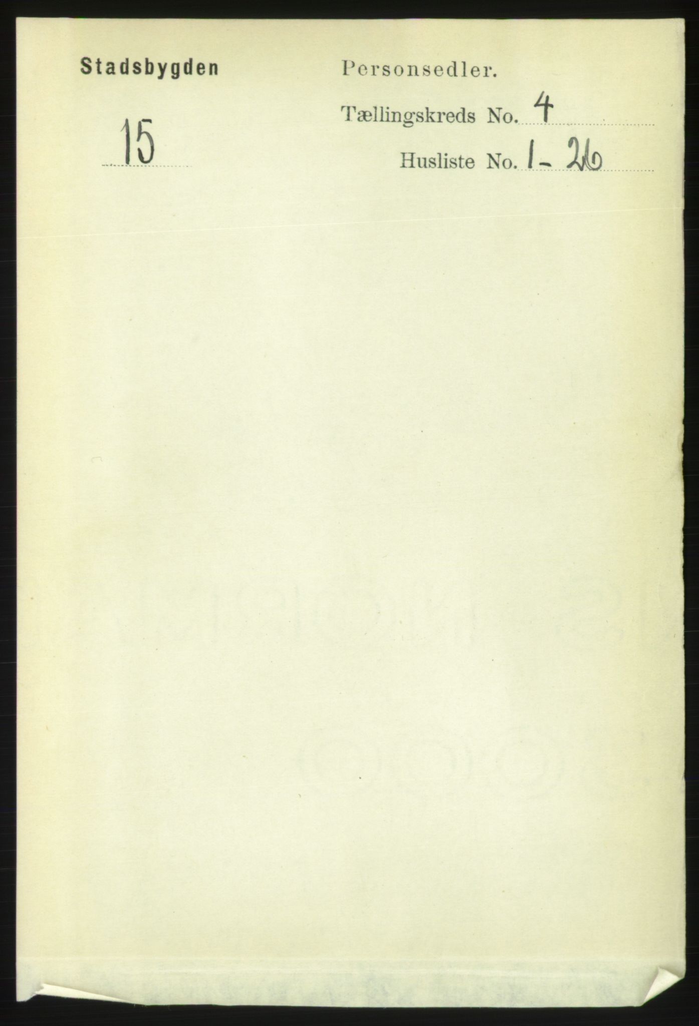 RA, 1891 census for 1625 Stadsbygd, 1891, p. 1820