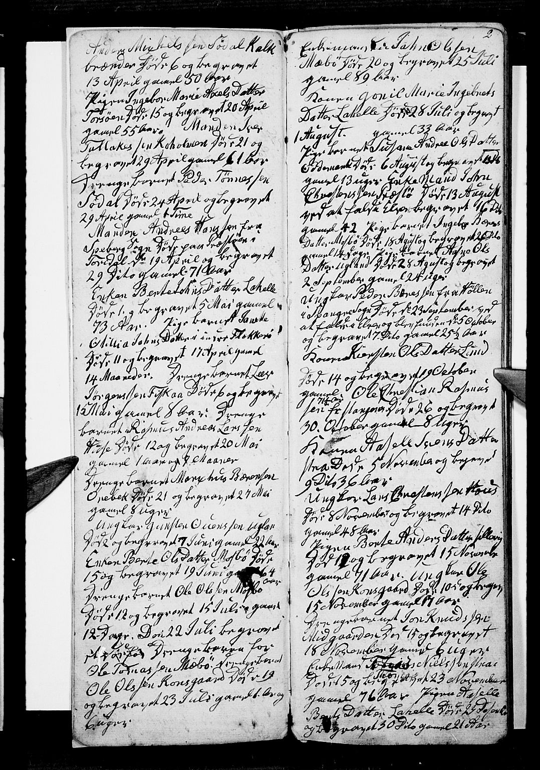 Oddernes sokneprestkontor, SAK/1111-0033/F/Fb/Fba/L0004: Parish register (copy) no. B 4, 1837-1846, p. 2