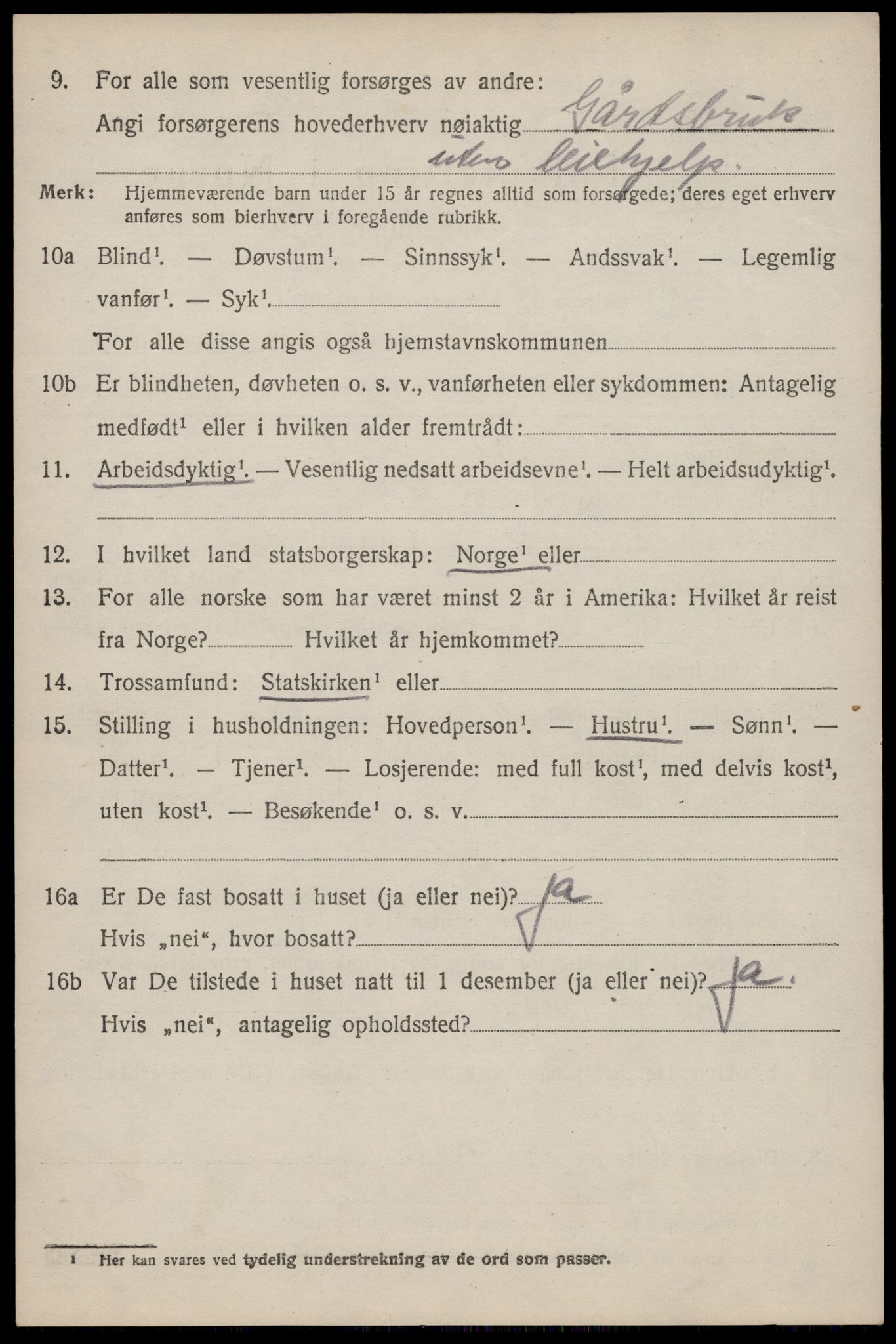 SAST, 1920 census for Håland, 1920, p. 7496