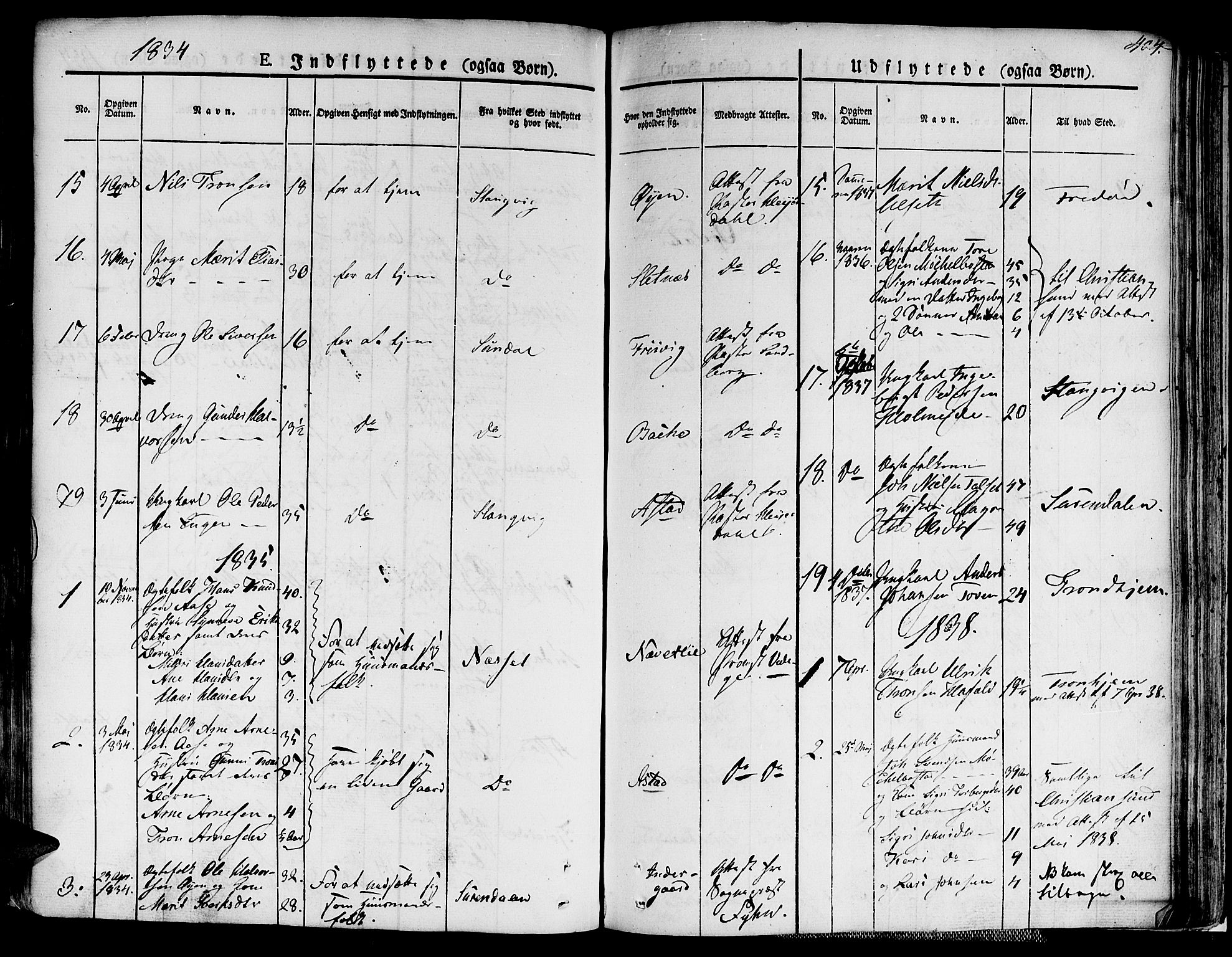 Ministerialprotokoller, klokkerbøker og fødselsregistre - Møre og Romsdal, AV/SAT-A-1454/586/L0983: Parish register (official) no. 586A09, 1829-1843, p. 404