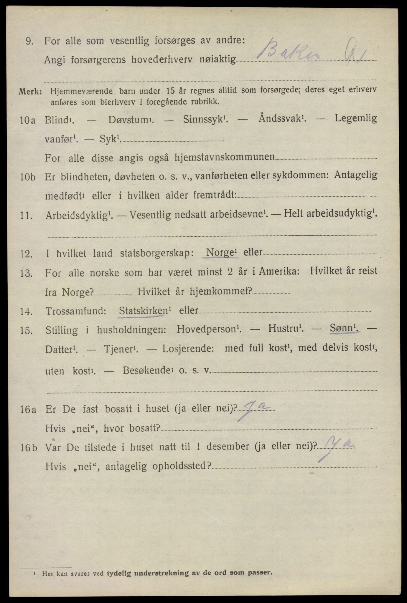 SAO, 1920 census for Asker, 1920, p. 11031