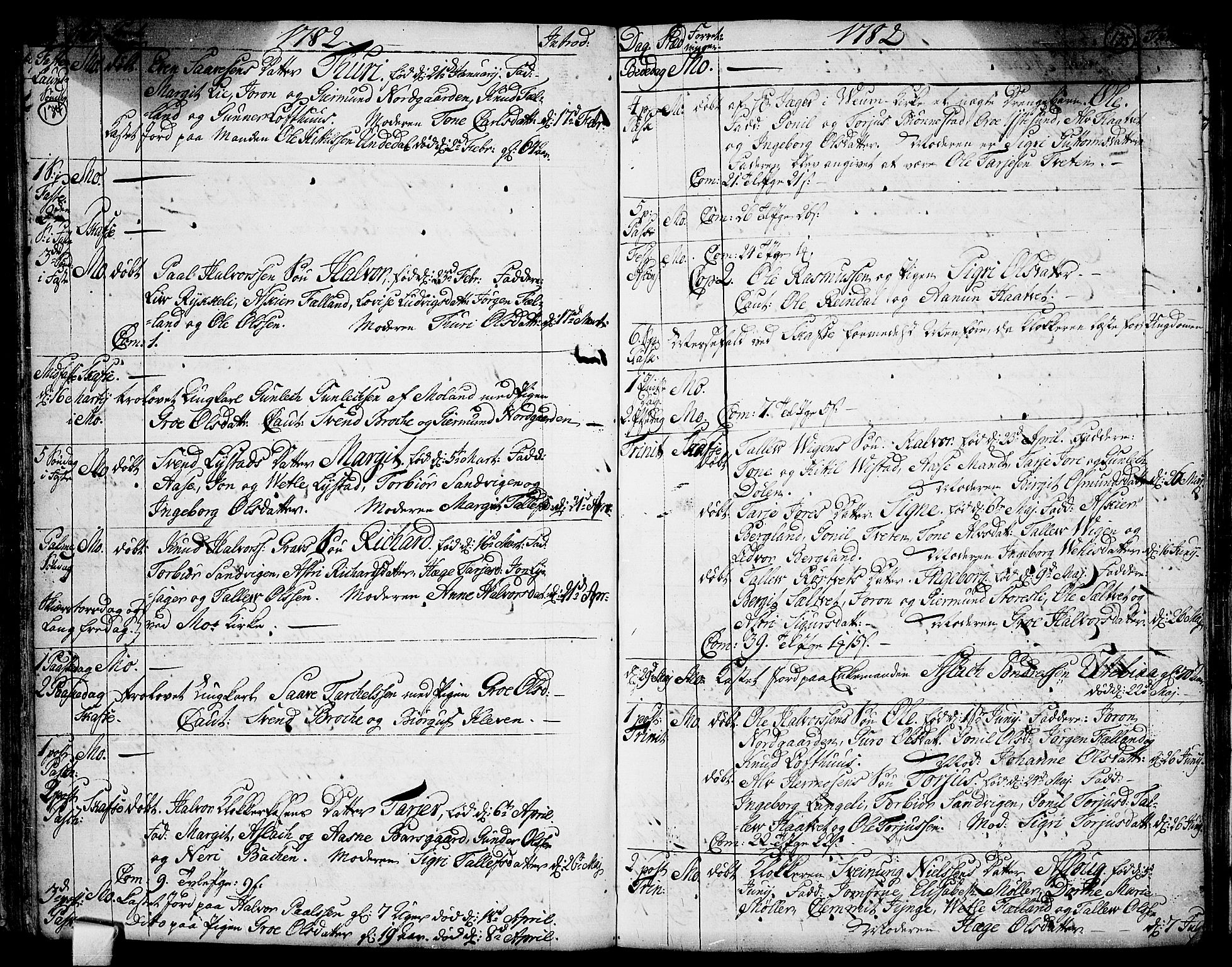 Mo kirkebøker, SAKO/A-286/F/Fa/L0002: Parish register (official) no. I 2, 1766-1799, p. 134-135
