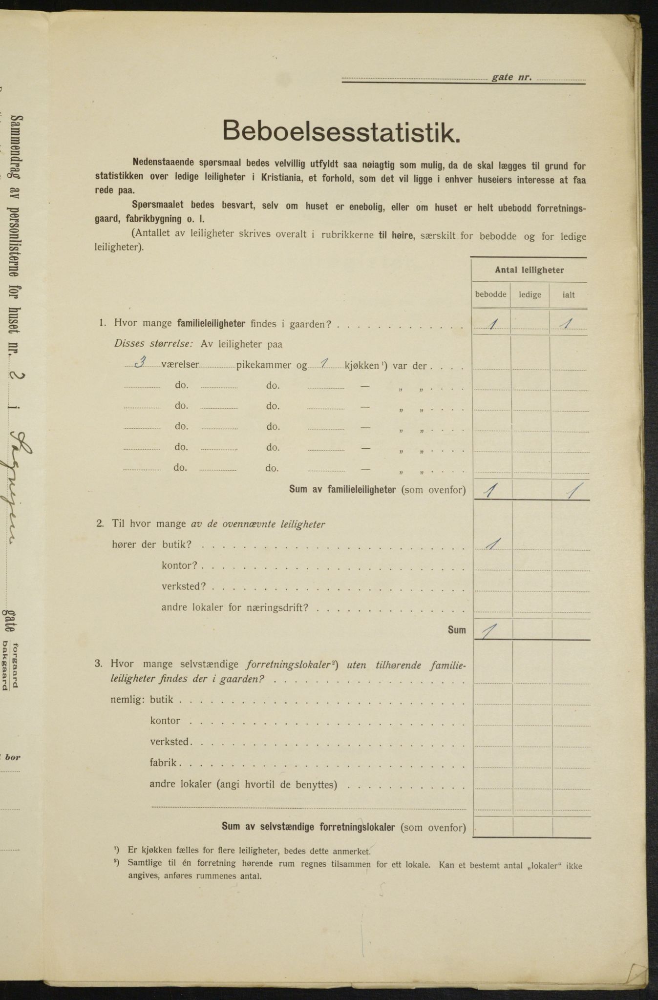 OBA, Municipal Census 1913 for Kristiania, 1913, p. 86416