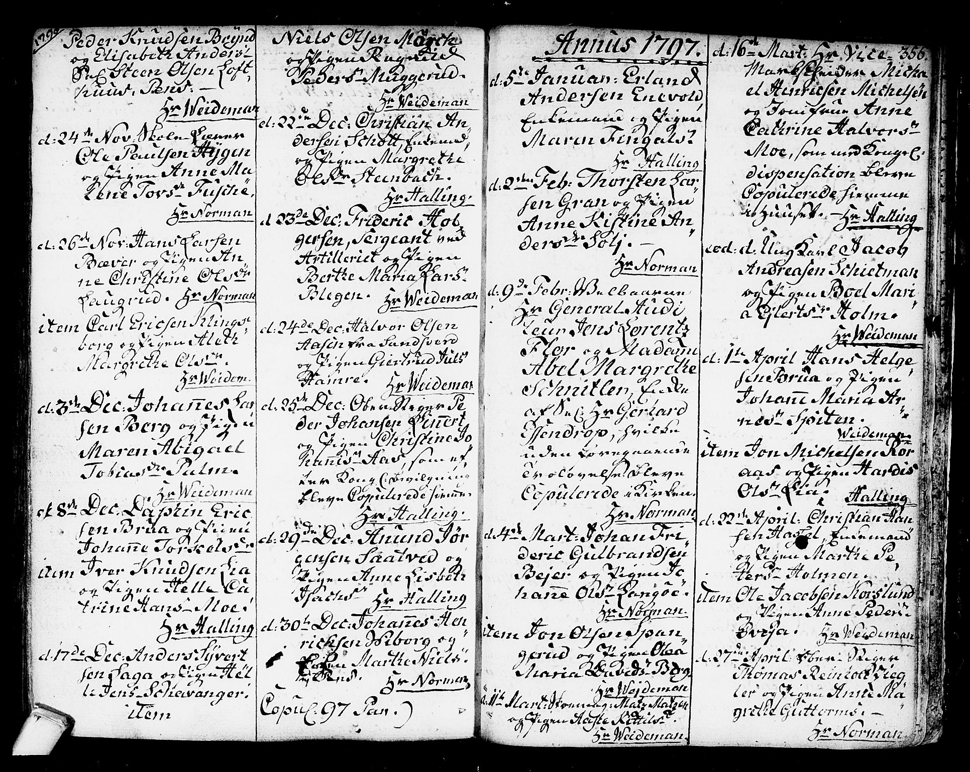 Kongsberg kirkebøker, SAKO/A-22/F/Fa/L0007: Parish register (official) no. I 7, 1795-1816, p. 356