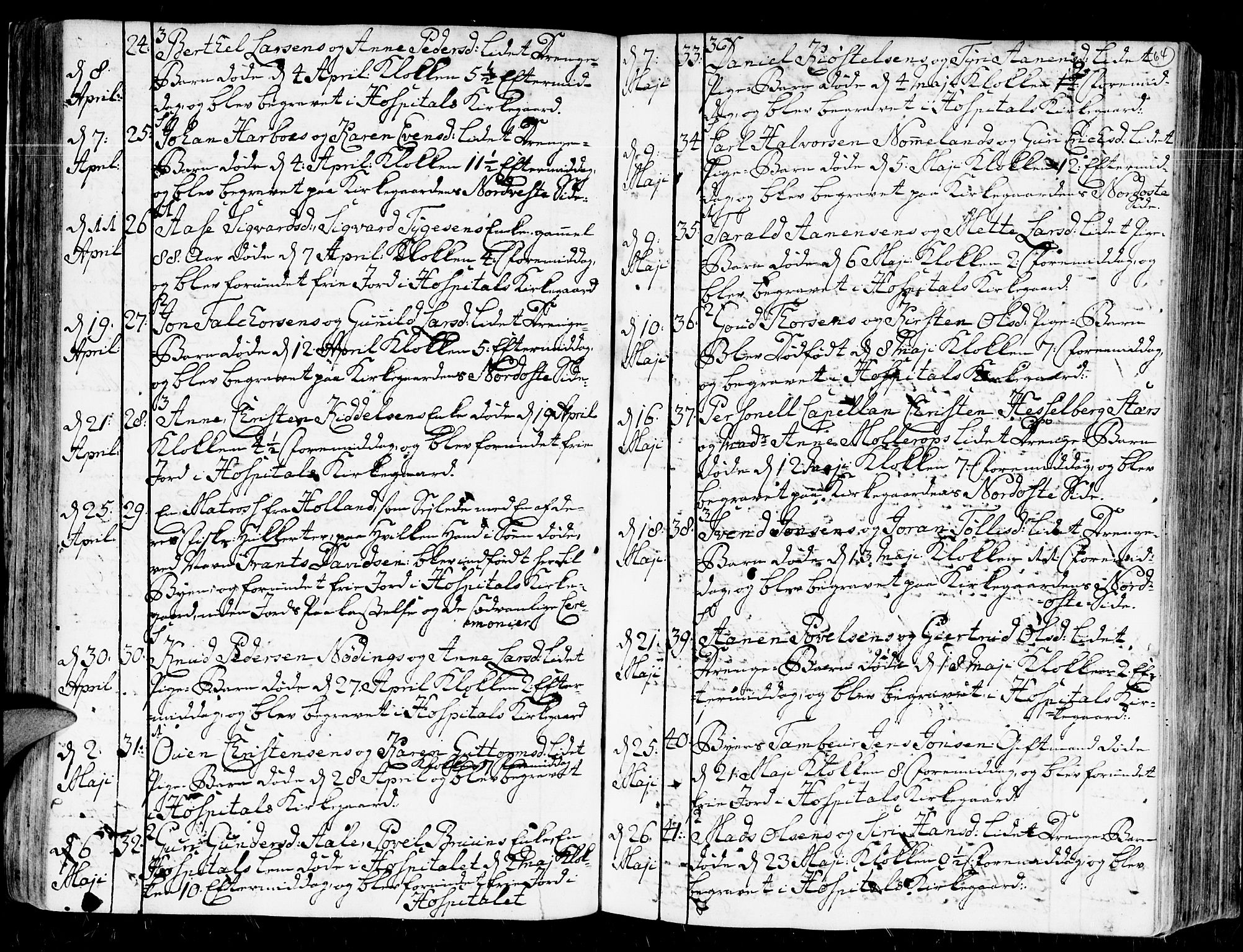 Kristiansand domprosti, AV/SAK-1112-0006/F/Fa/L0004: Parish register (official) no. A 4, 1762-1794, p. 64