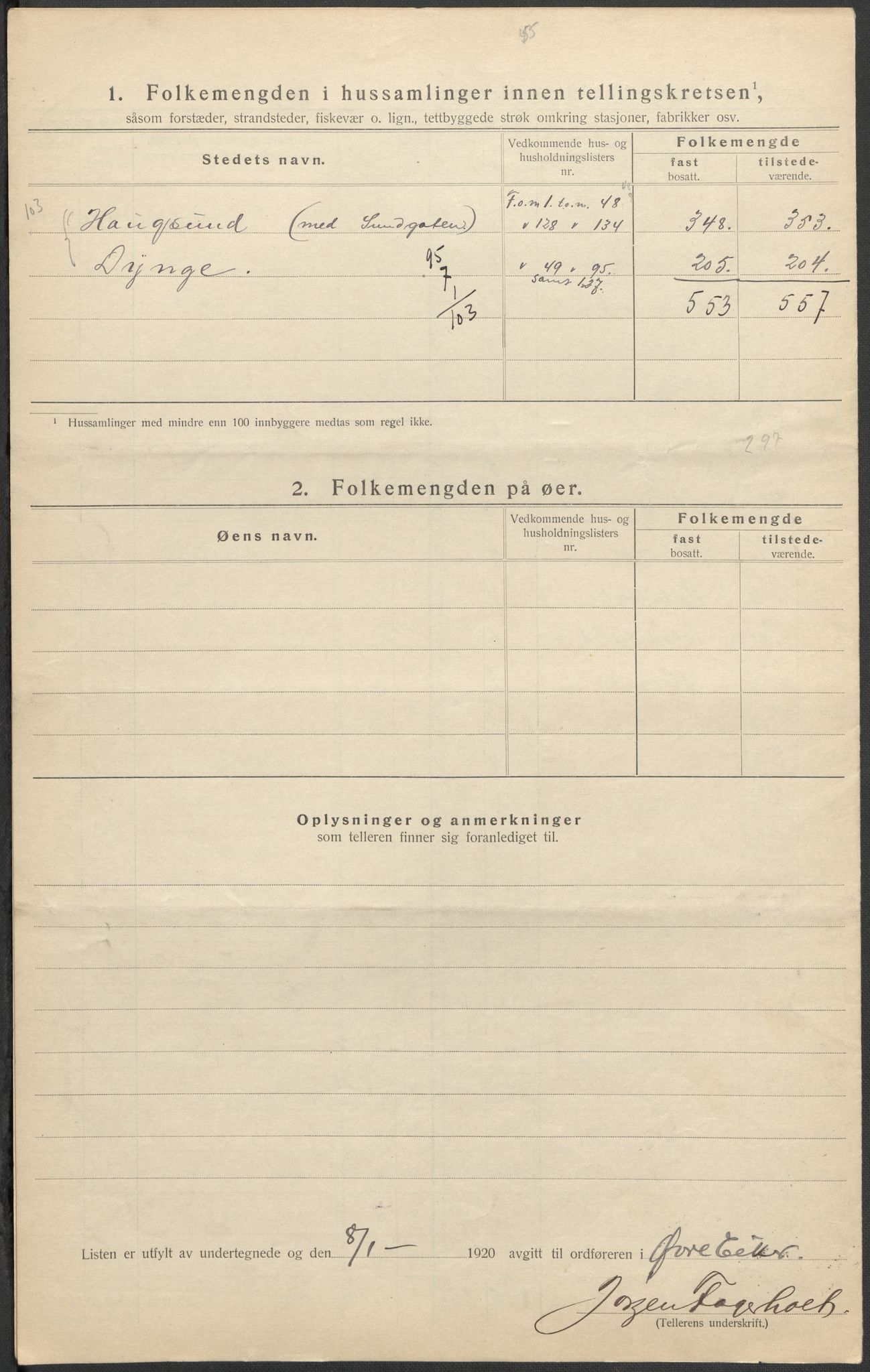 SAKO, 1920 census for Øvre Eiker, 1920, p. 24