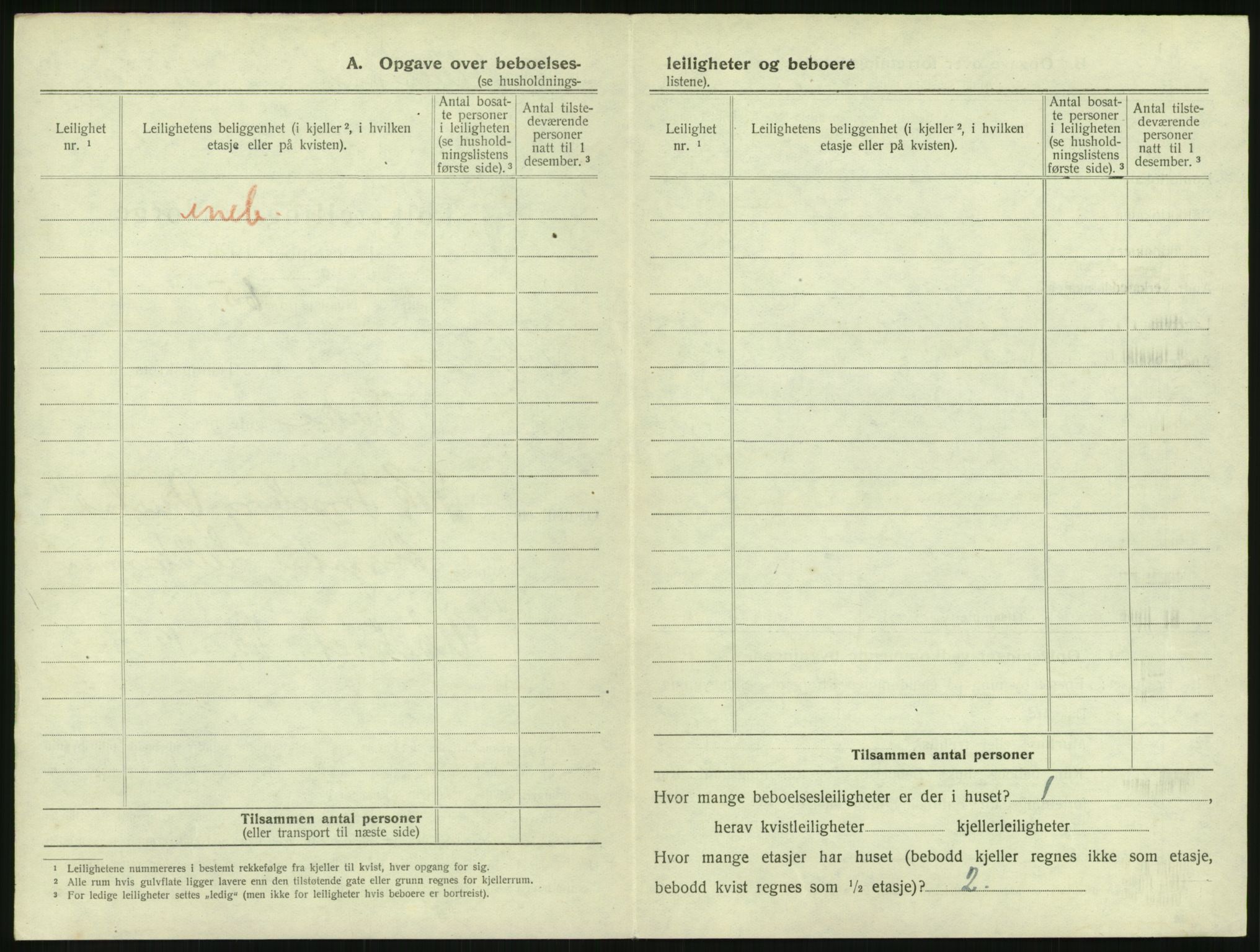 SAH, 1920 census for Lillehammer, 1920, p. 297