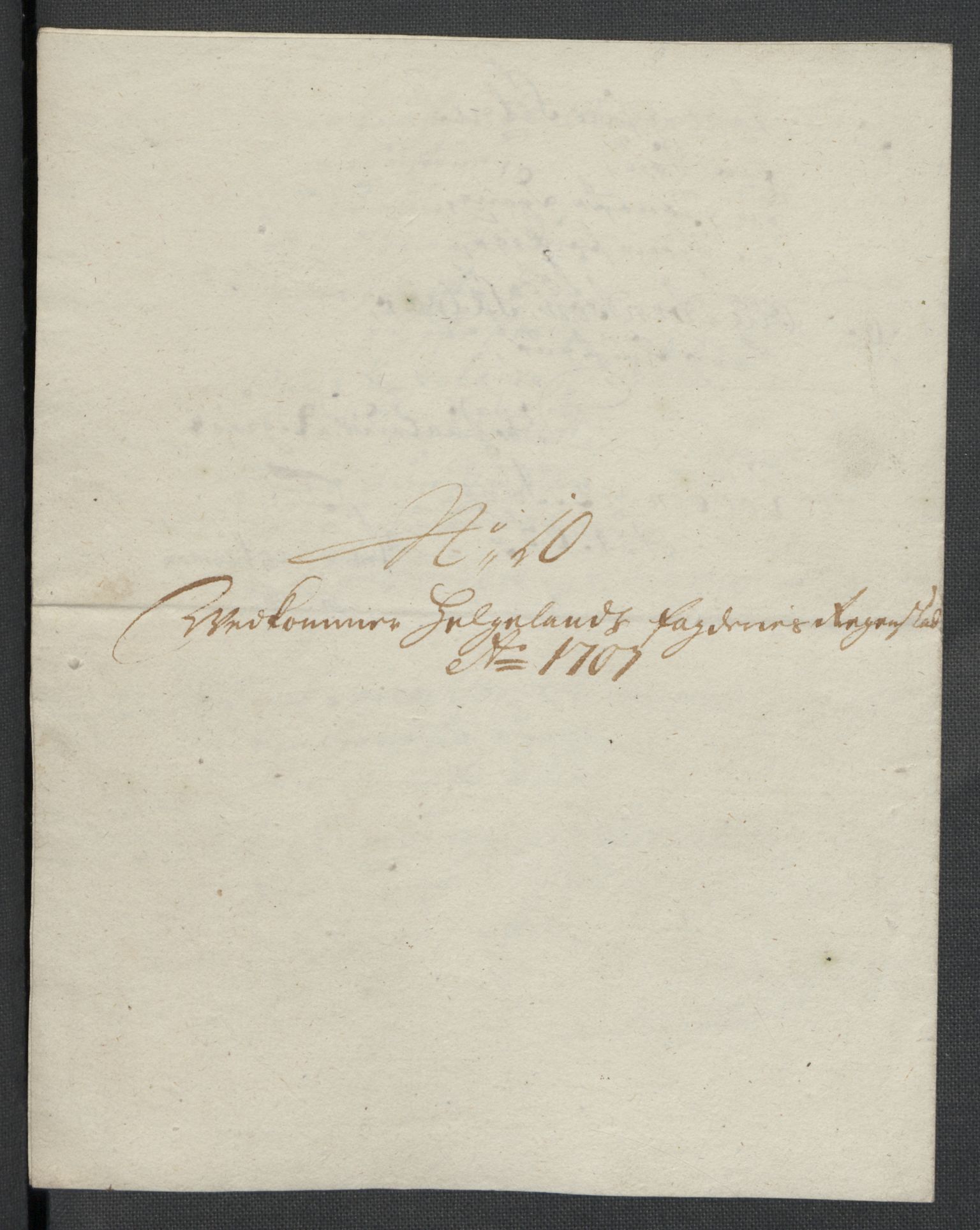 Rentekammeret inntil 1814, Reviderte regnskaper, Fogderegnskap, AV/RA-EA-4092/R65/L4509: Fogderegnskap Helgeland, 1706-1707, p. 262