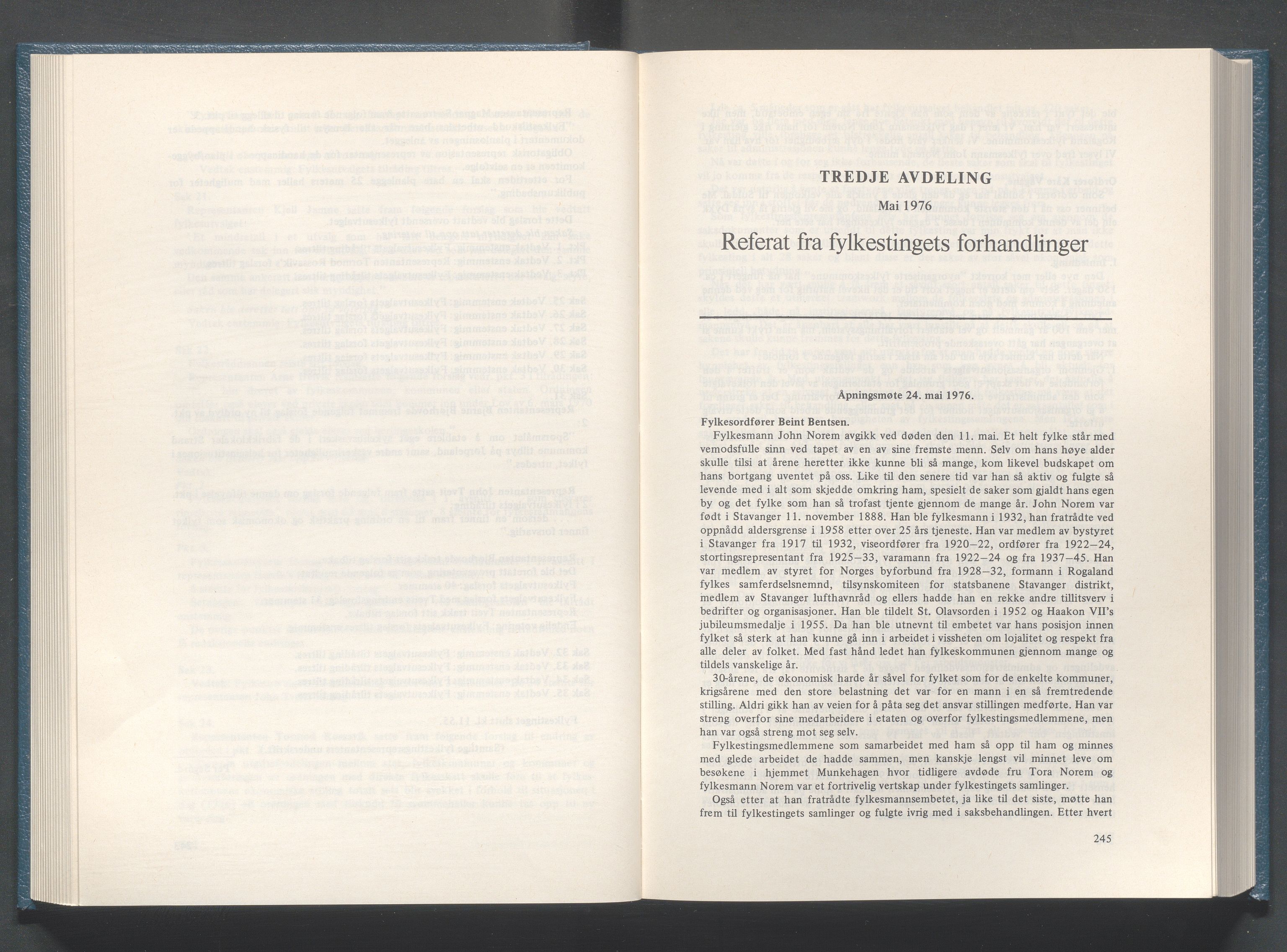 Rogaland fylkeskommune - Fylkesrådmannen , IKAR/A-900/A/Aa/Aaa/L0096: Møtebok , 1976, p. 244-245