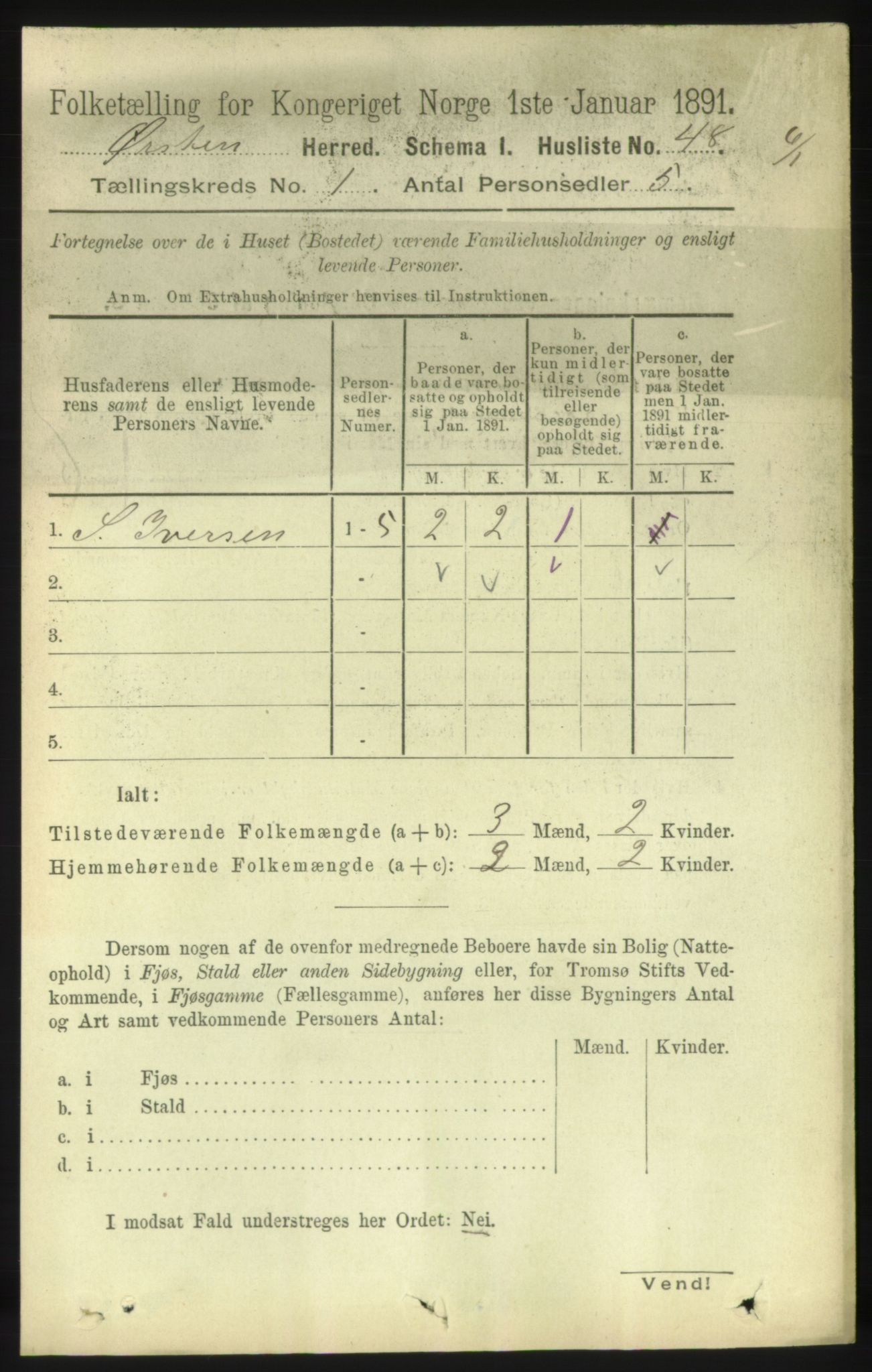 RA, 1891 census for 1520 Ørsta, 1891, p. 66