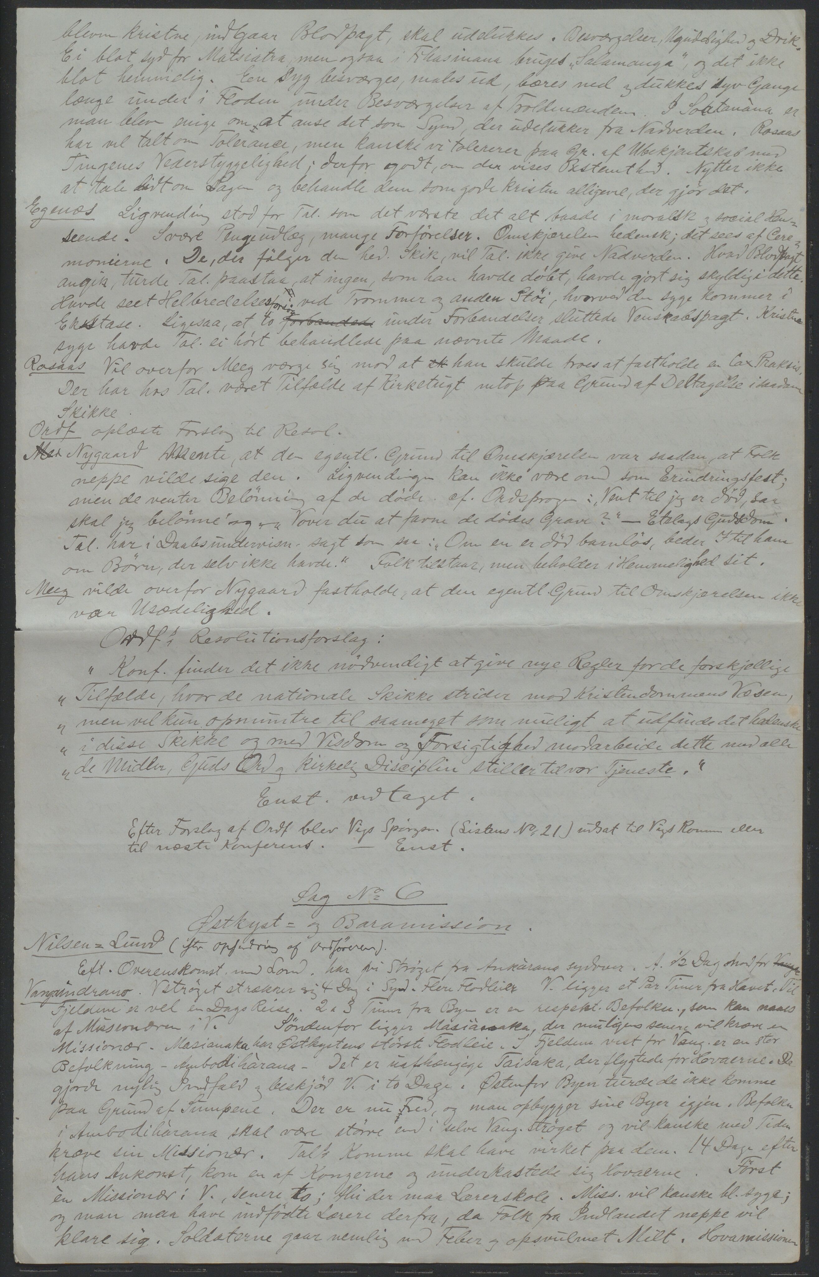 Det Norske Misjonsselskap - hovedadministrasjonen, VID/MA-A-1045/D/Da/Daa/L0037/0006: Konferansereferat og årsberetninger / Konferansereferat fra Madagaskar Innland., 1888