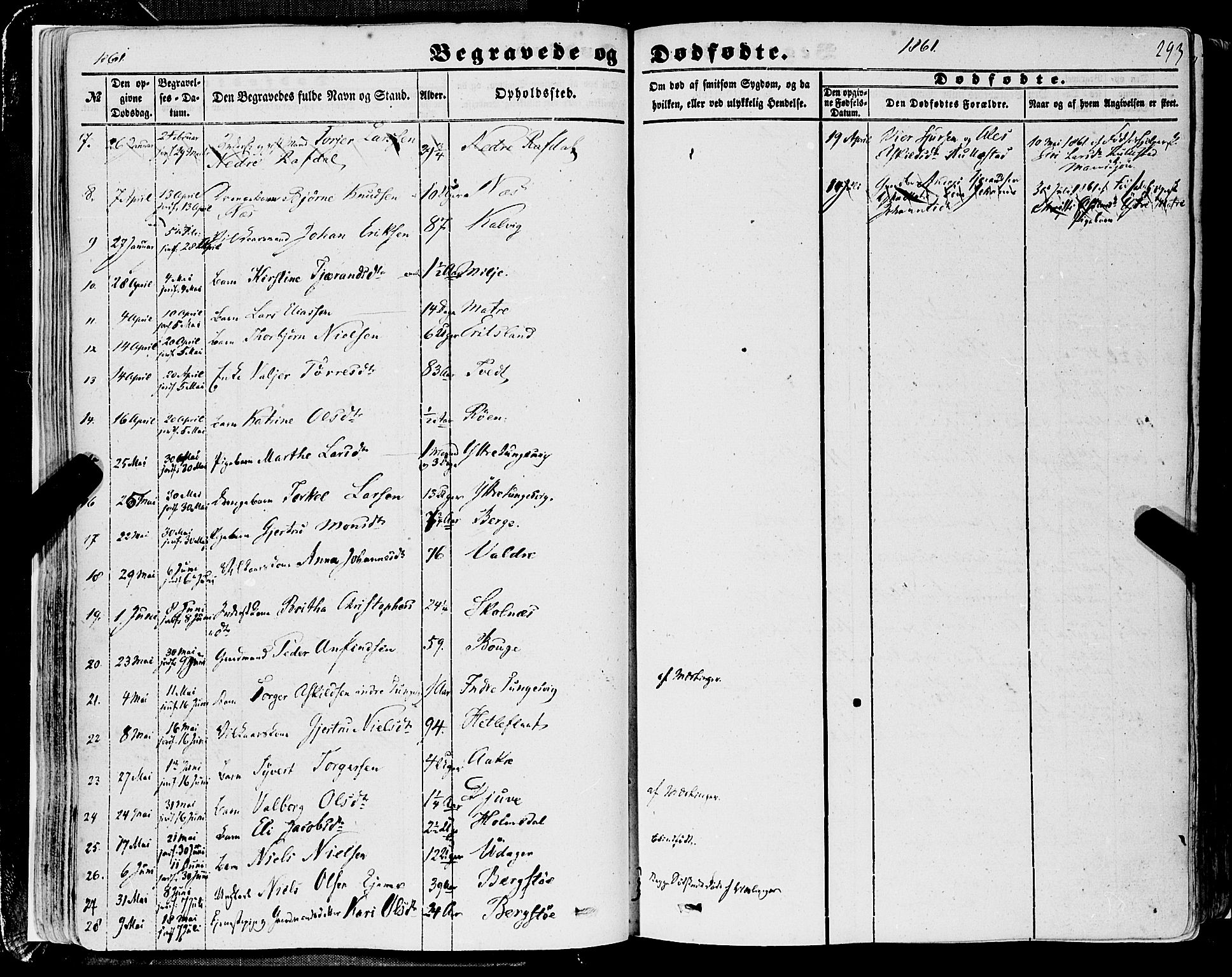 Skånevik sokneprestembete, SAB/A-77801/H/Haa: Parish register (official) no. A 5II, 1848-1869, p. 293