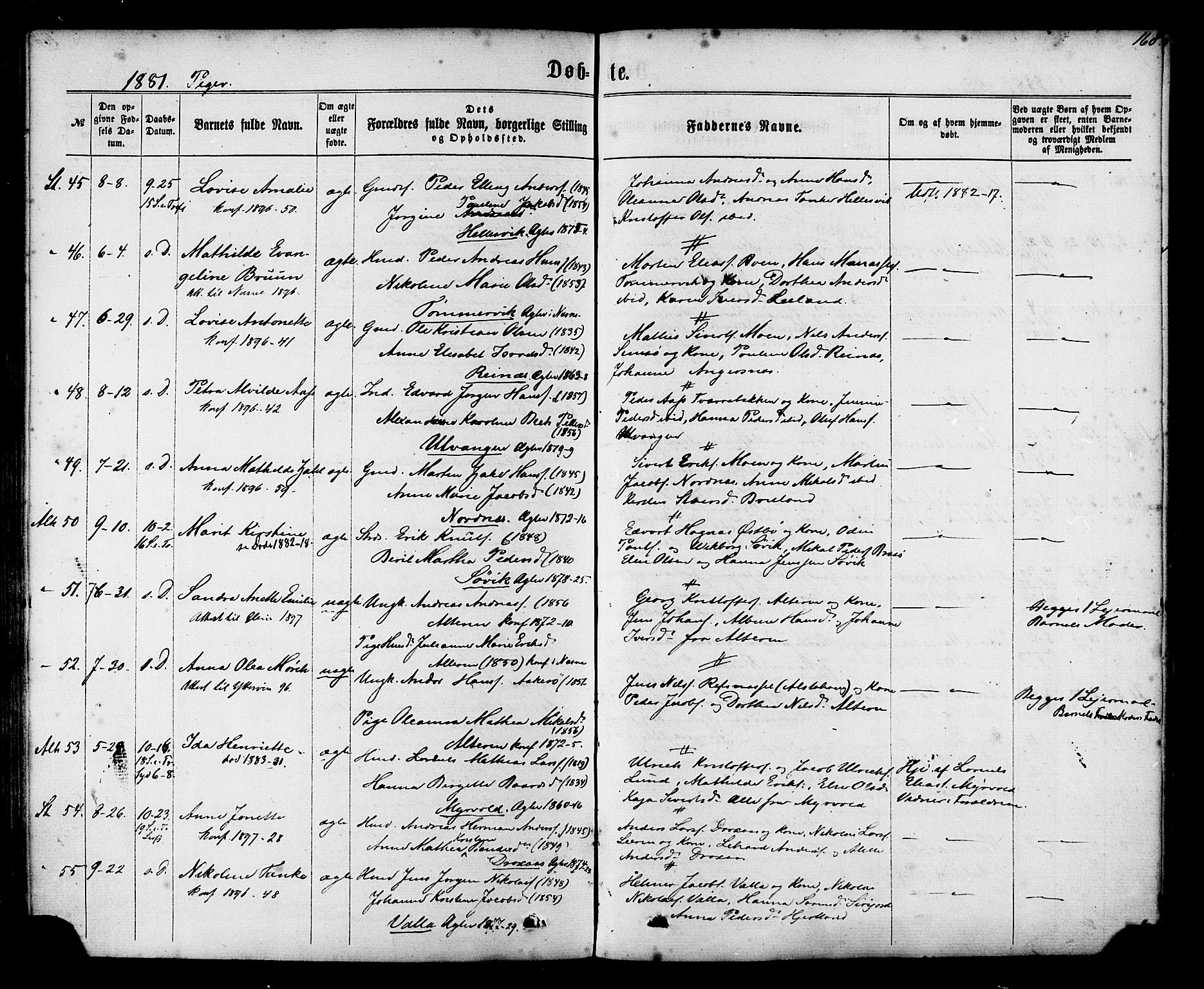 Ministerialprotokoller, klokkerbøker og fødselsregistre - Nordland, AV/SAT-A-1459/830/L0449: Parish register (official) no. 830A13, 1866-1886, p. 168