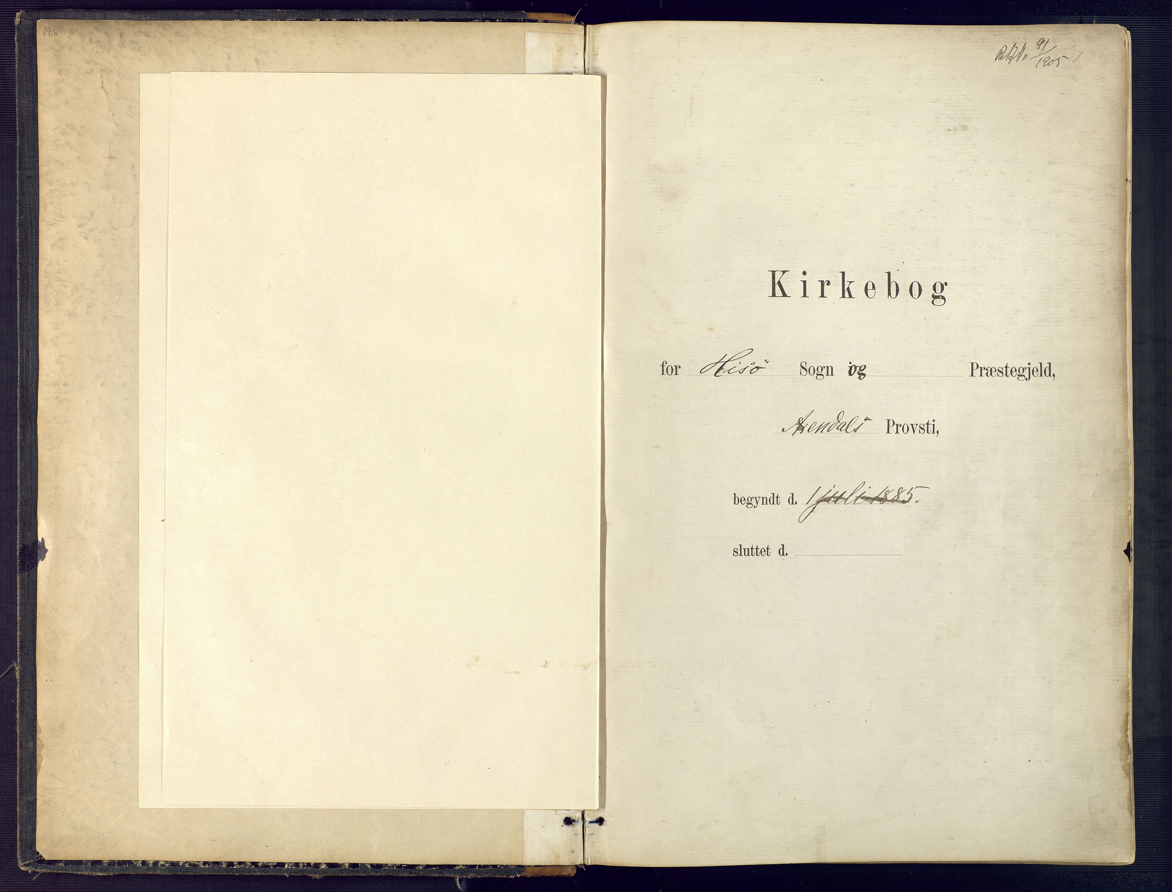 Hisøy sokneprestkontor, SAK/1111-0020/F/Fb/L0003: Parish register (copy) no. B 3, 1885-1905
