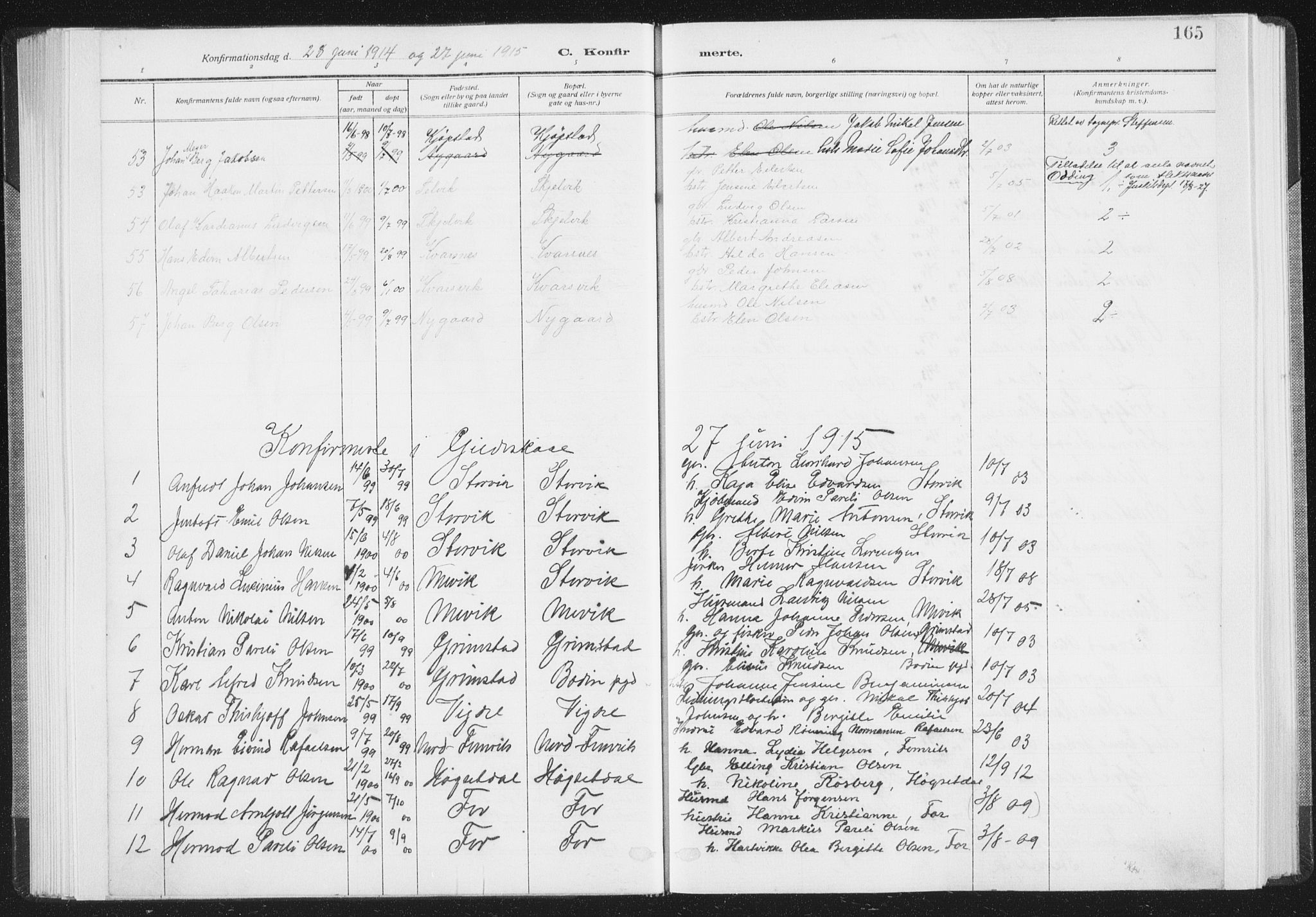 Ministerialprotokoller, klokkerbøker og fødselsregistre - Nordland, AV/SAT-A-1459/805/L0104: Parish register (official) no. 805A09, 1909-1926, p. 165