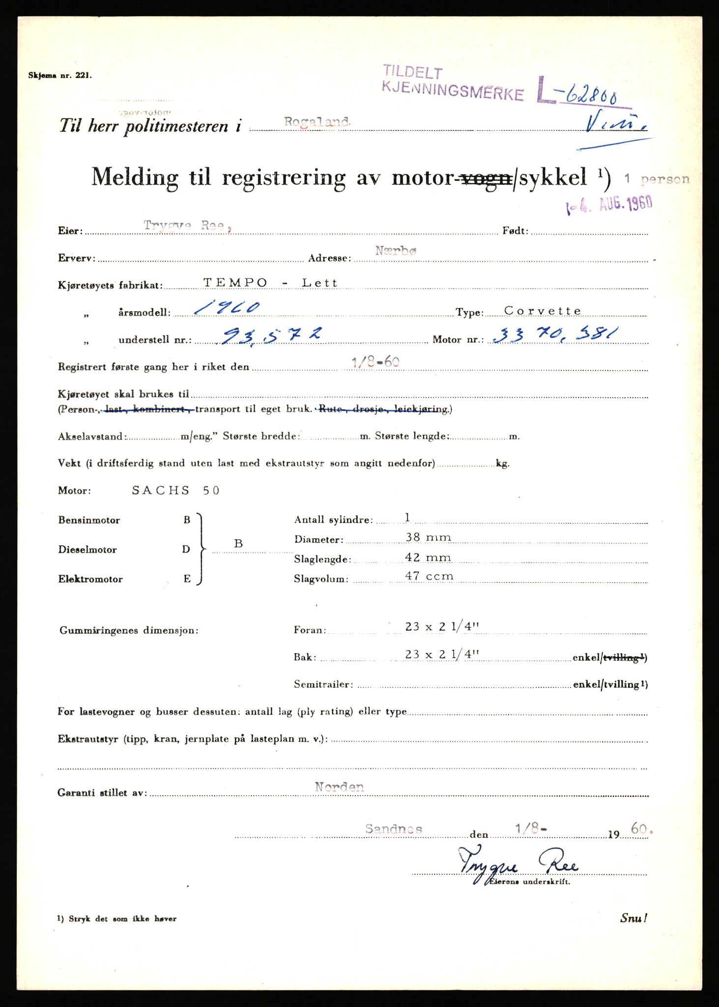 Stavanger trafikkstasjon, SAST/A-101942/0/F/L0063: L-62700 - L-63799, 1930-1971, p. 307