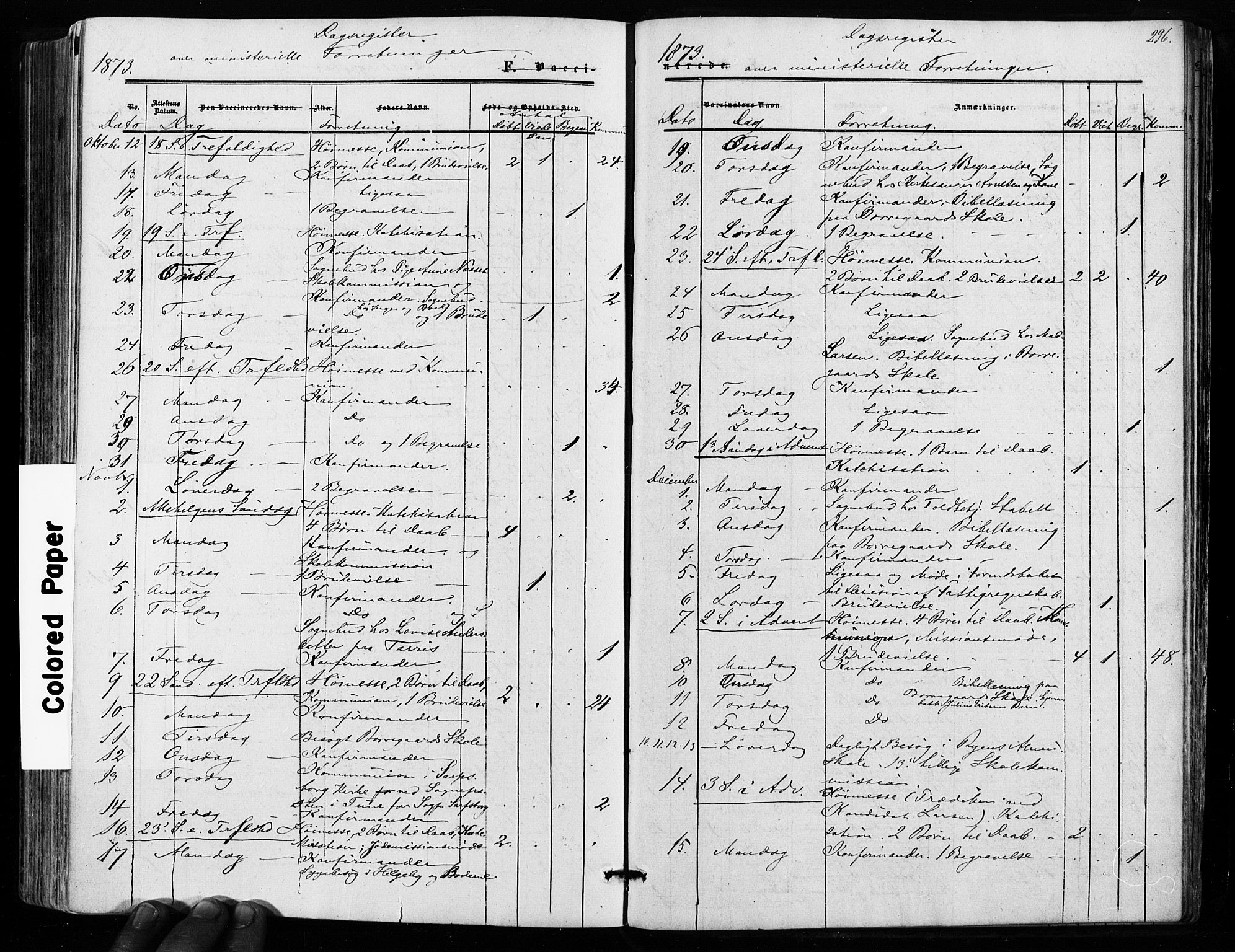 Sarpsborg prestekontor Kirkebøker, SAO/A-2006/F/Fa/L0002: Parish register (official) no. 2, 1869-1877, p. 296
