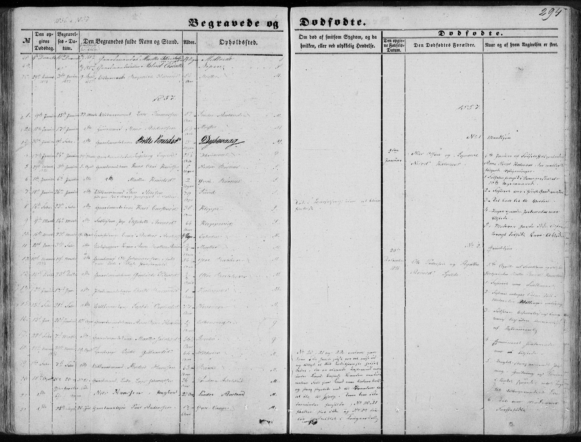 Sund sokneprestembete, AV/SAB-A-99930: Parish register (official) no. A 14, 1850-1866, p. 294