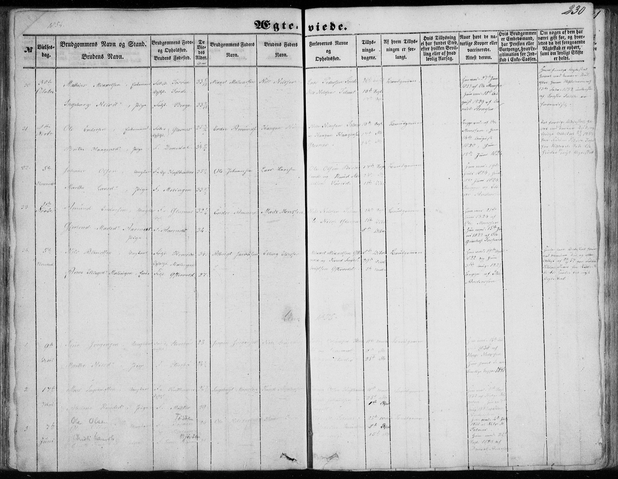 Sund sokneprestembete, SAB/A-99930: Parish register (official) no. A 14, 1850-1866, p. 230