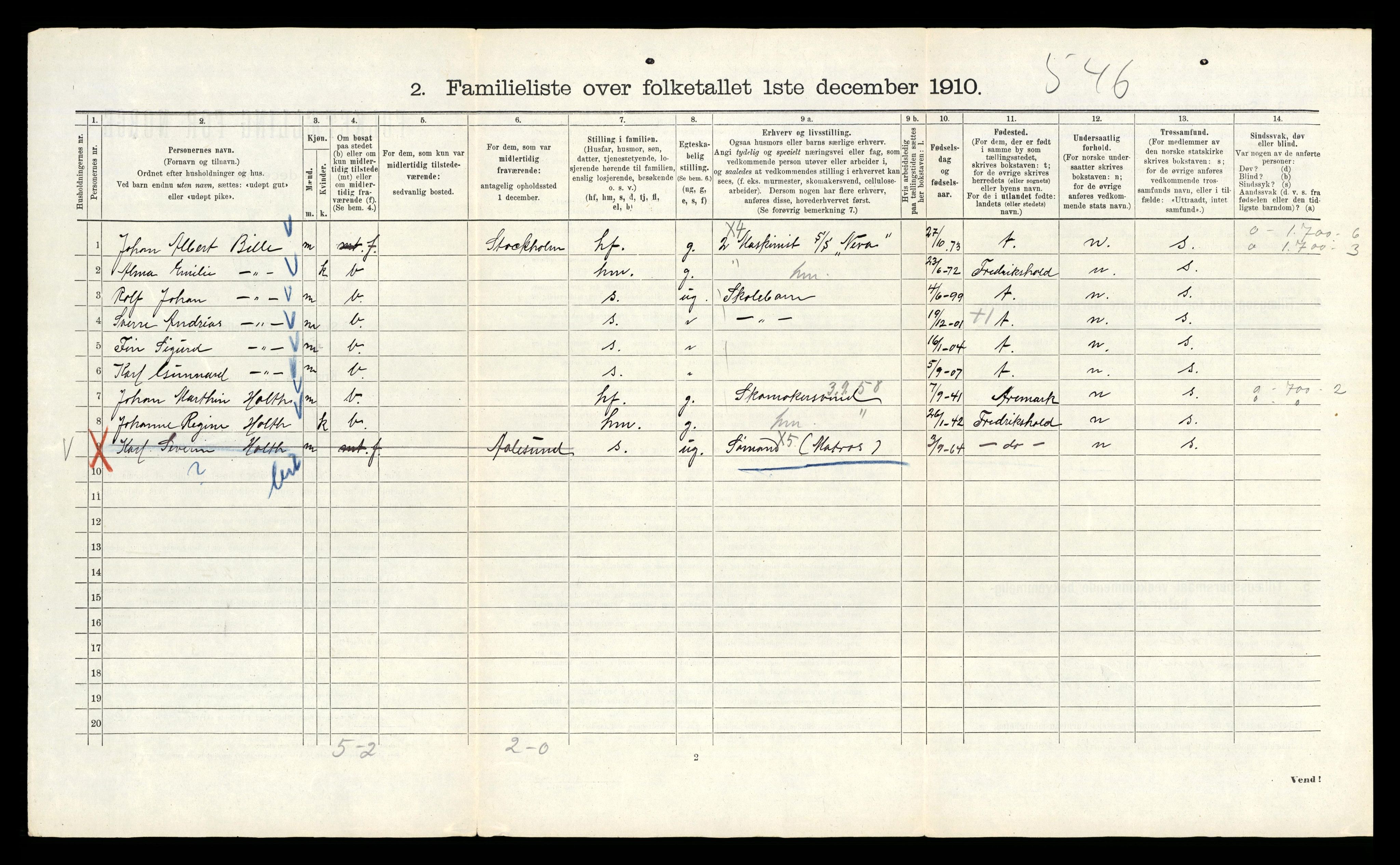 RA, 1910 census for Kristiania, 1910, p. 34726