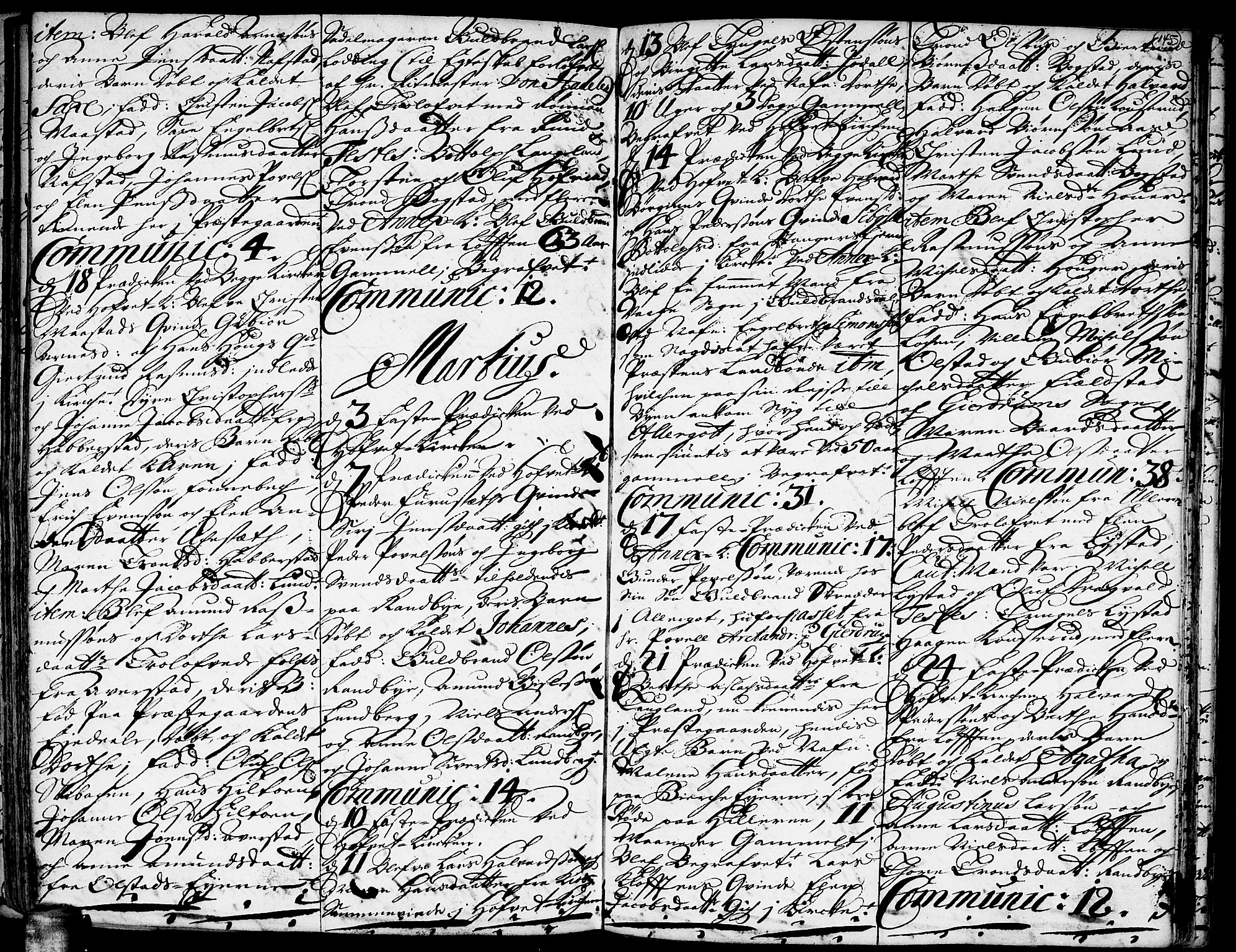 Ullensaker prestekontor Kirkebøker, AV/SAO-A-10236a/F/Fa/L0001: Parish register (official) no. I 1, 1689-1701, p. 145