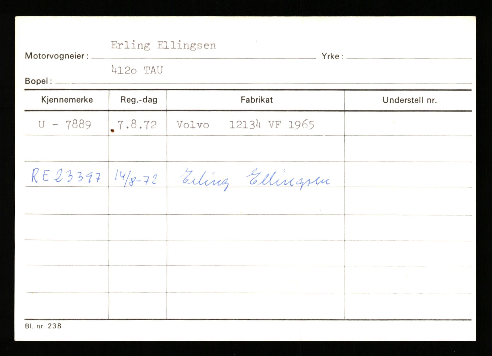 Stavanger trafikkstasjon, AV/SAST-A-101942/0/G/L0002: Registreringsnummer: 5791 - 10405, 1930-1971, p. 1065