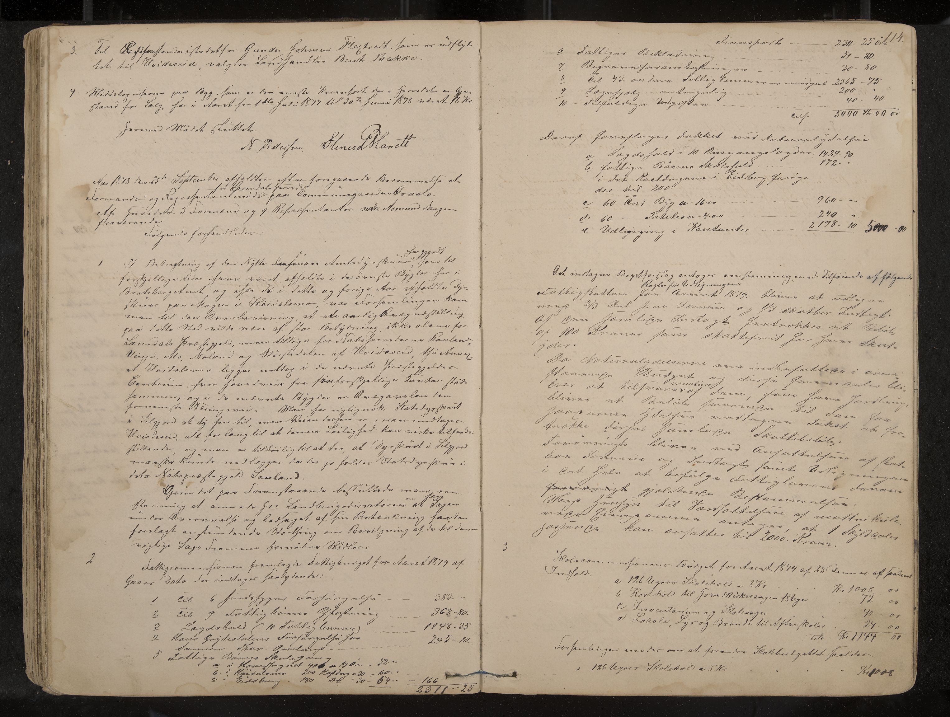 Lårdal formannskap og sentraladministrasjon, IKAK/0833021/A/L0002: Møtebok, 1865-1893, p. 114