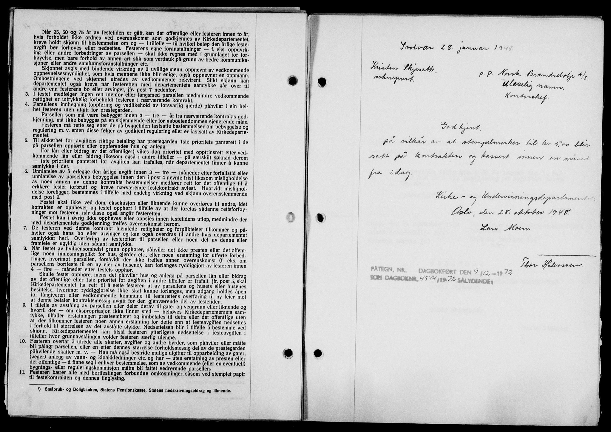 Lofoten sorenskriveri, SAT/A-0017/1/2/2C/L0019a: Mortgage book no. 19a, 1948-1948, Diary no: : 2501/1948