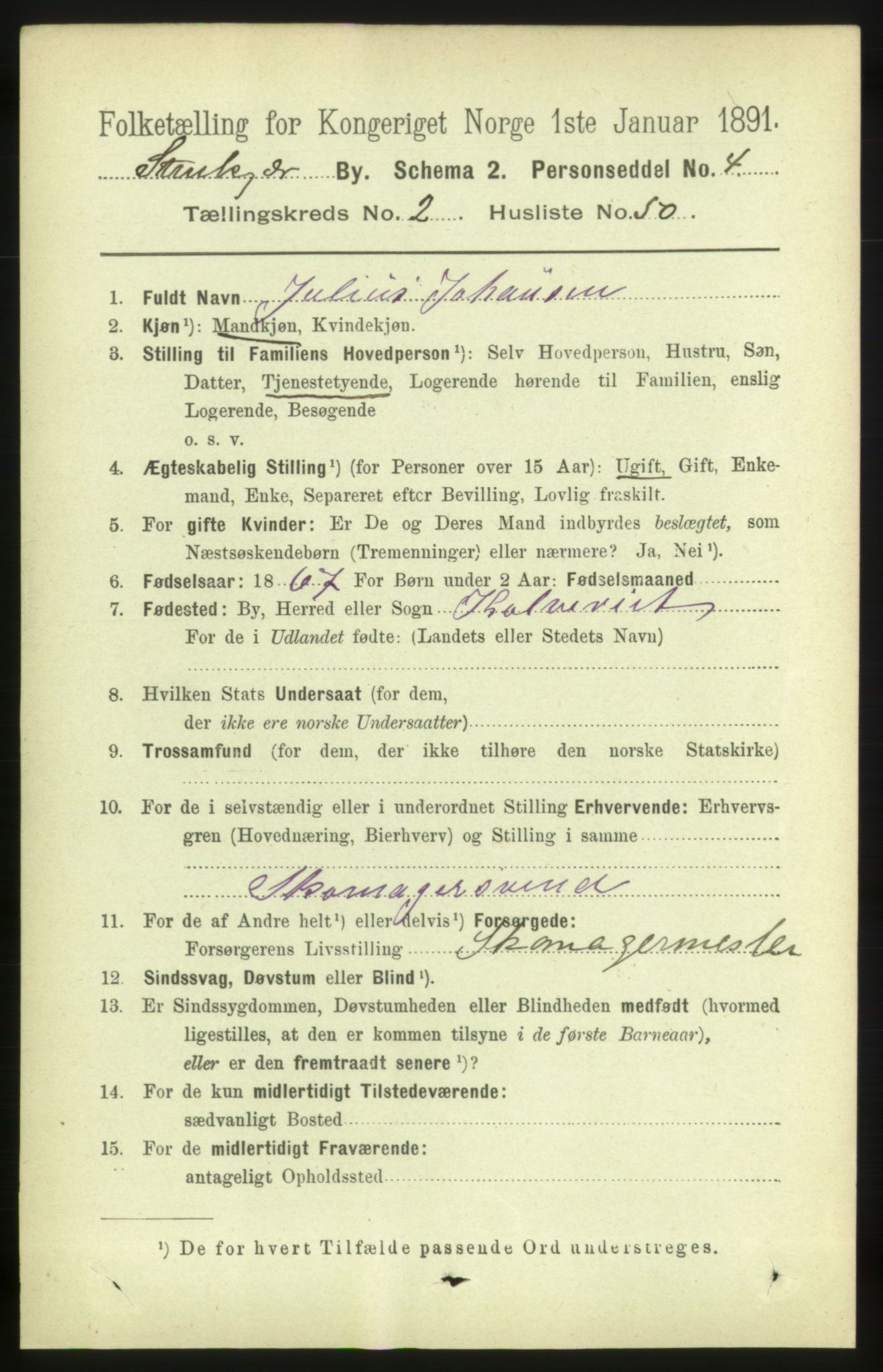 RA, 1891 census for 1702 Steinkjer, 1891, p. 753