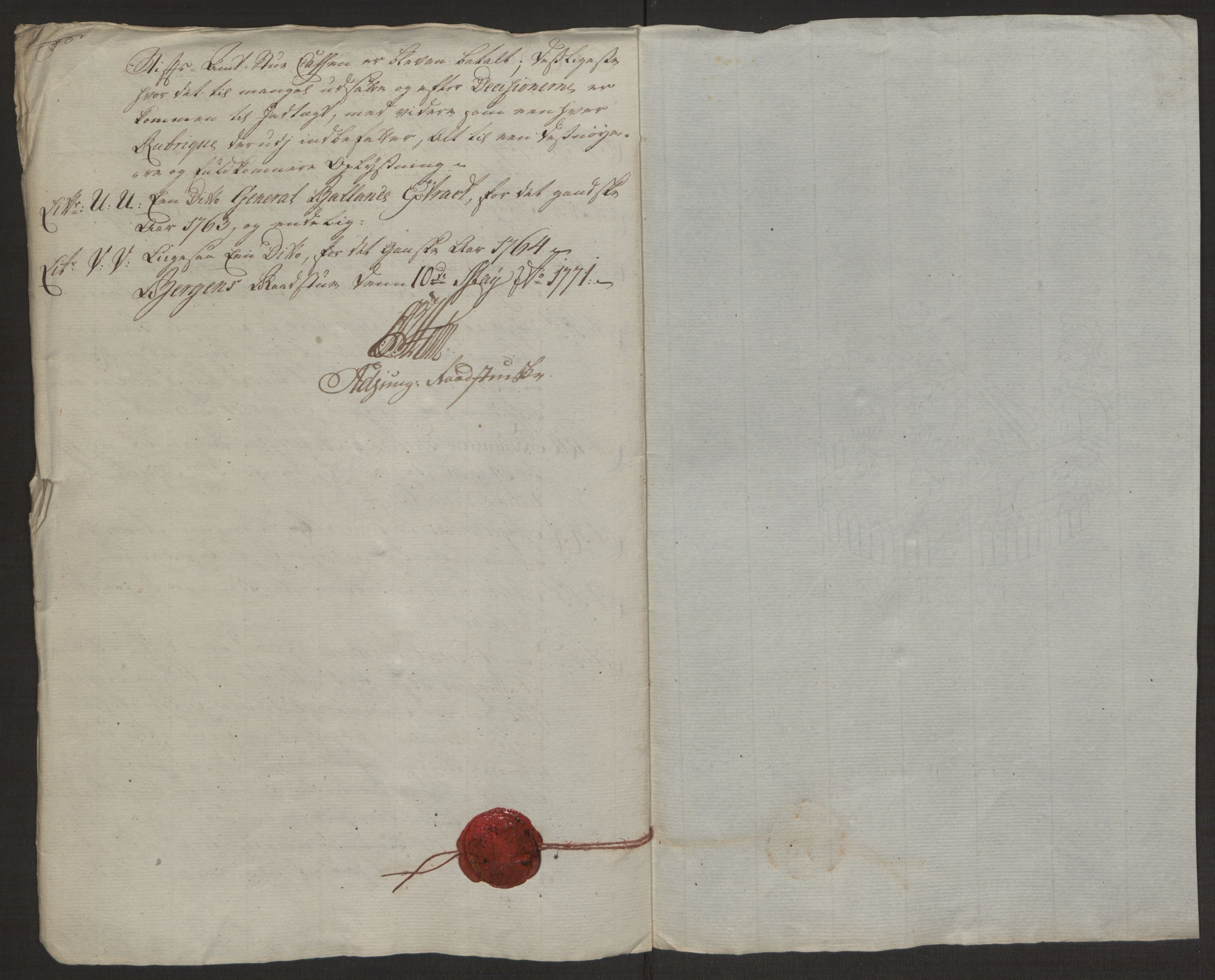 Rentekammeret inntil 1814, Reviderte regnskaper, Byregnskaper, AV/RA-EA-4066/R/Rp/L0365/0001: [P20] Kontribusjonsregnskap / Ekstraskatt, 1762, p. 241