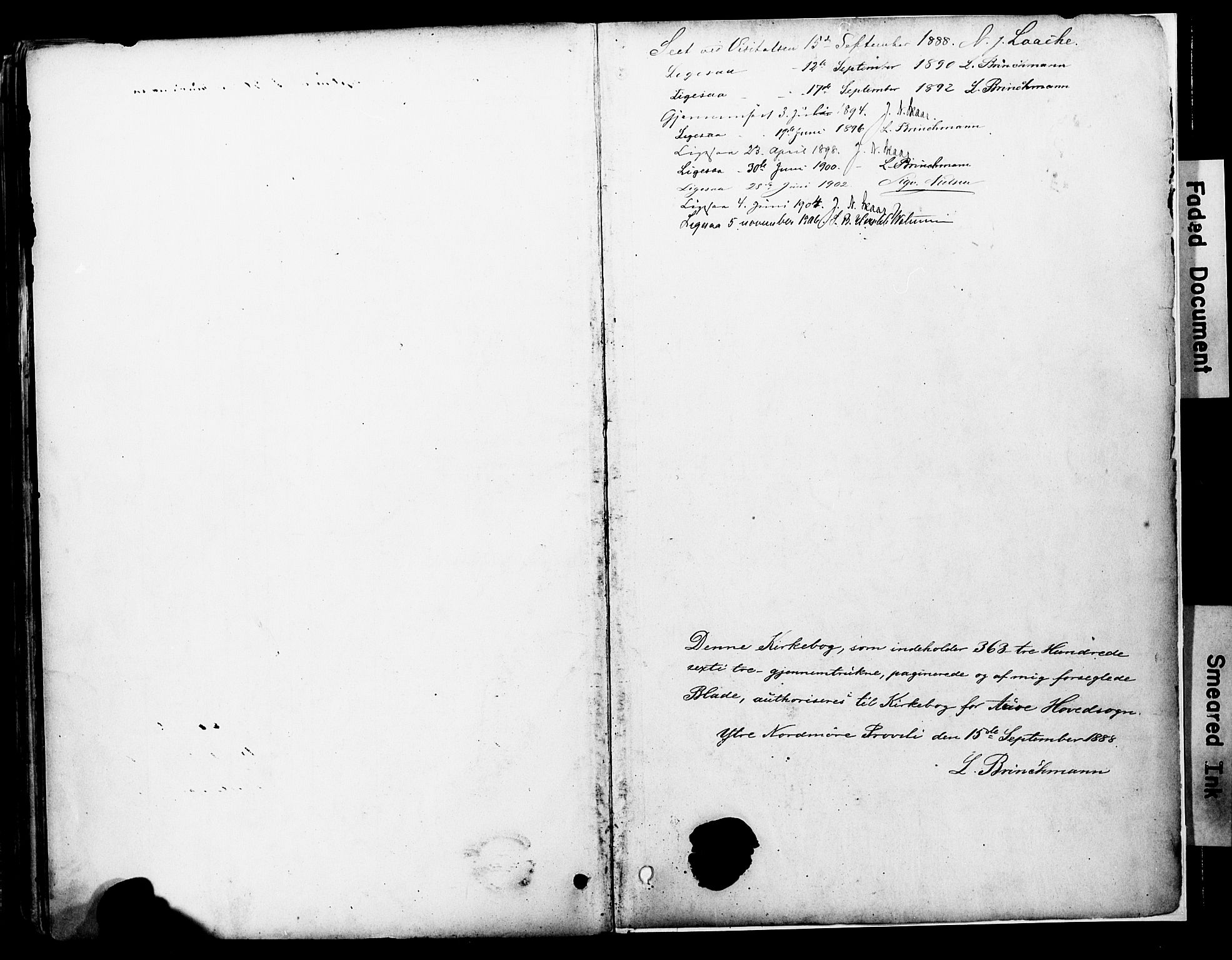 Ministerialprotokoller, klokkerbøker og fødselsregistre - Møre og Romsdal, AV/SAT-A-1454/578/L0907: Parish register (official) no. 578A06, 1887-1904