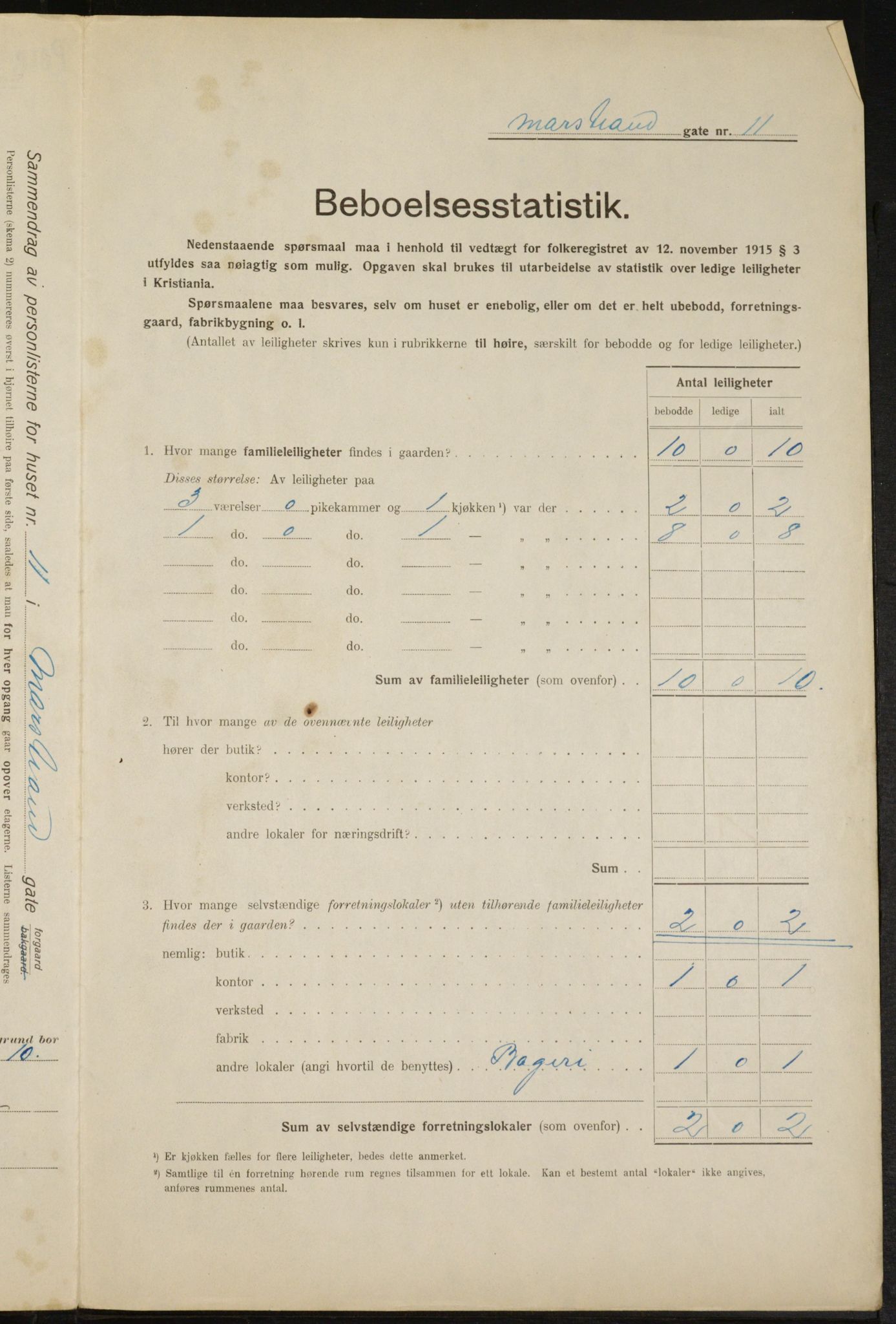 OBA, Municipal Census 1916 for Kristiania, 1916, p. 66359