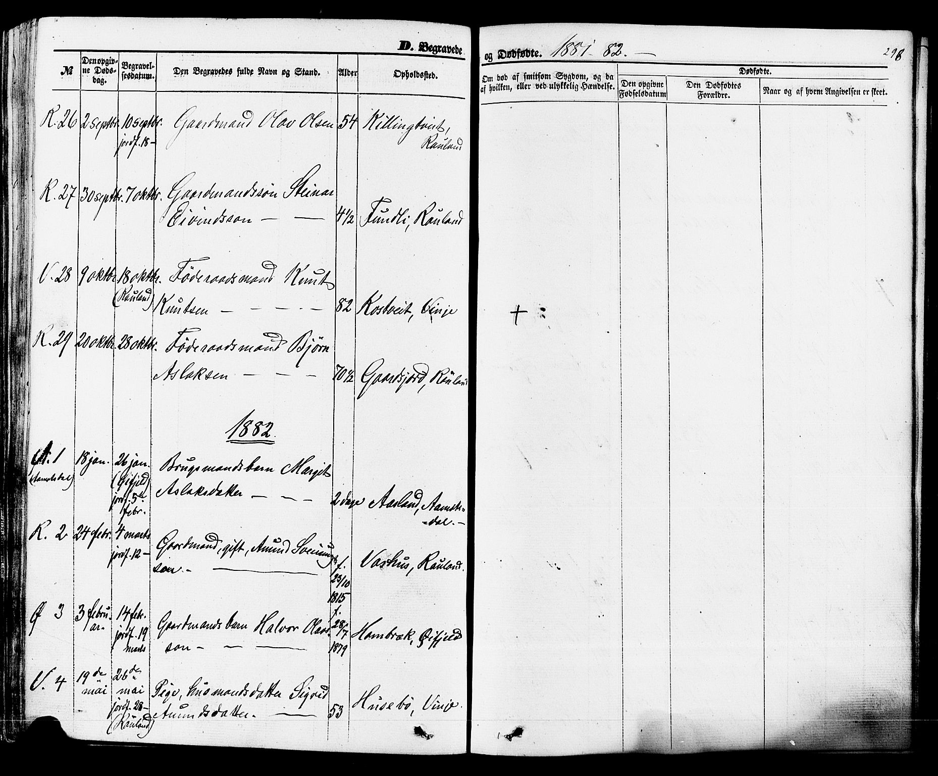 Rauland kirkebøker, AV/SAKO-A-292/F/Fa/L0003: Parish register (official) no. I 3, 1859-1886, p. 298