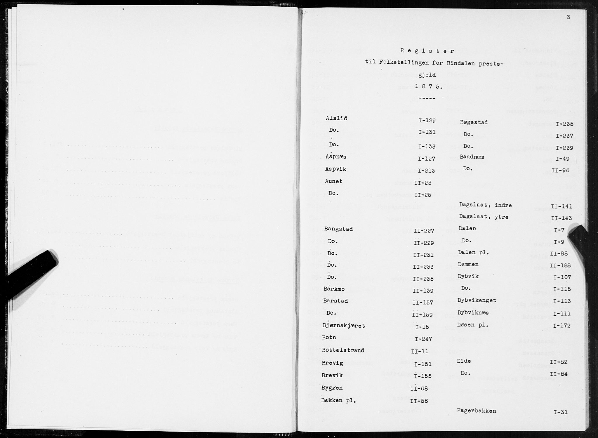 SAT, 1875 census for 1811P Bindal, 1875, p. 3