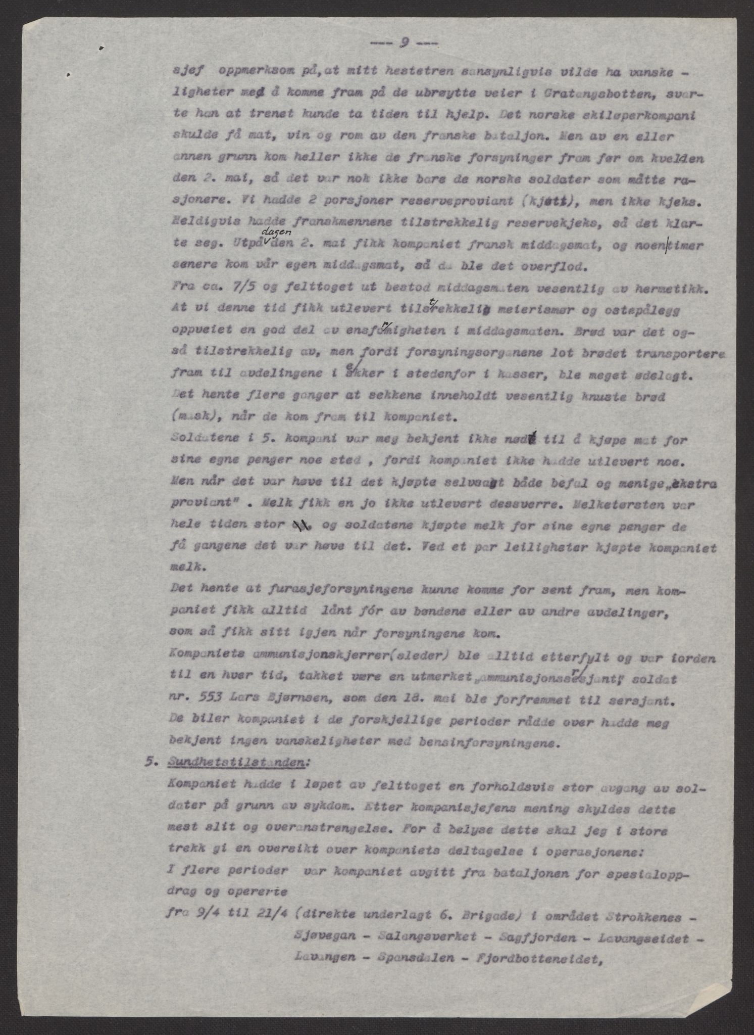 Forsvaret, Forsvarets krigshistoriske avdeling, AV/RA-RAFA-2017/Y/Yb/L0147: II-C-11-622  -  6. Divisjon, 1940, p. 183
