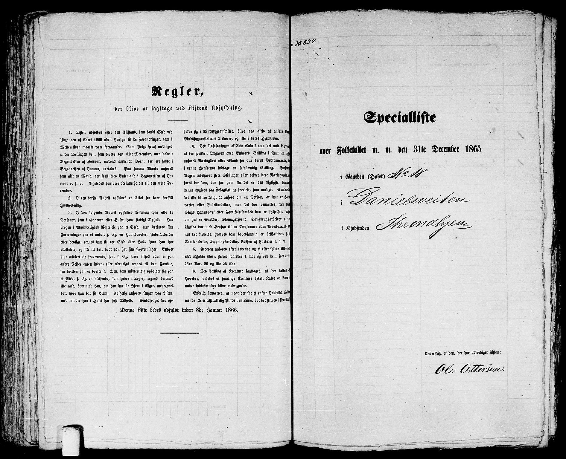 RA, 1865 census for Trondheim, 1865, p. 1740