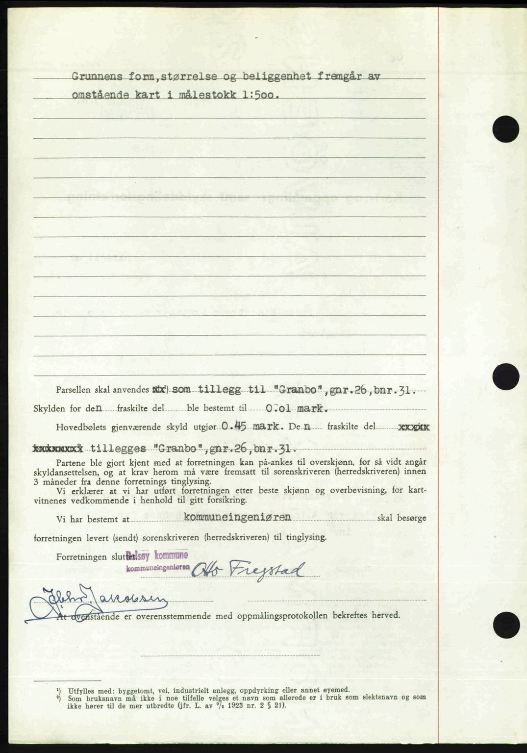 Romsdal sorenskriveri, AV/SAT-A-4149/1/2/2C: Mortgage book no. A30, 1949-1949, Diary no: : 2223/1949