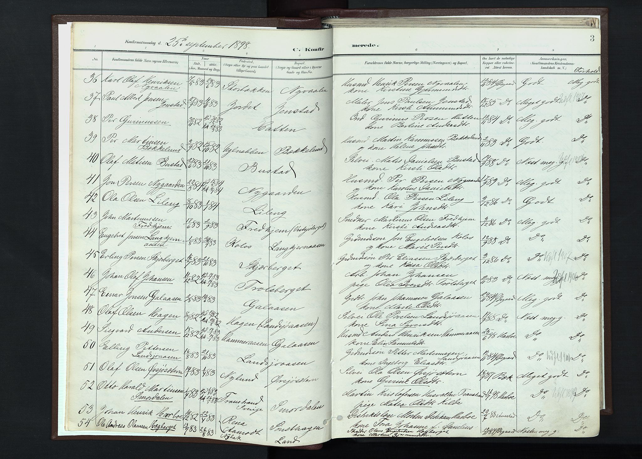 Trysil prestekontor, AV/SAH-PREST-046/H/Ha/Haa/L0013: Parish register (official) no. 13, 1898-1911, p. 3