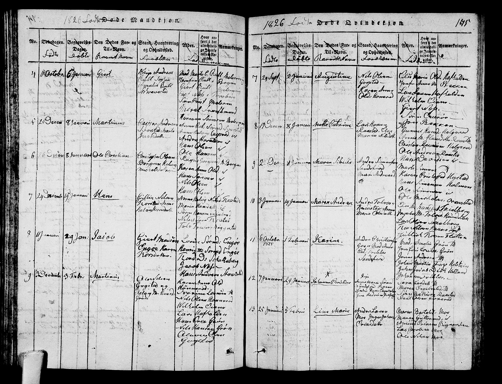 Sandar kirkebøker, AV/SAKO-A-243/G/Ga/L0001: Parish register (copy) no. 1, 1814-1835, p. 175