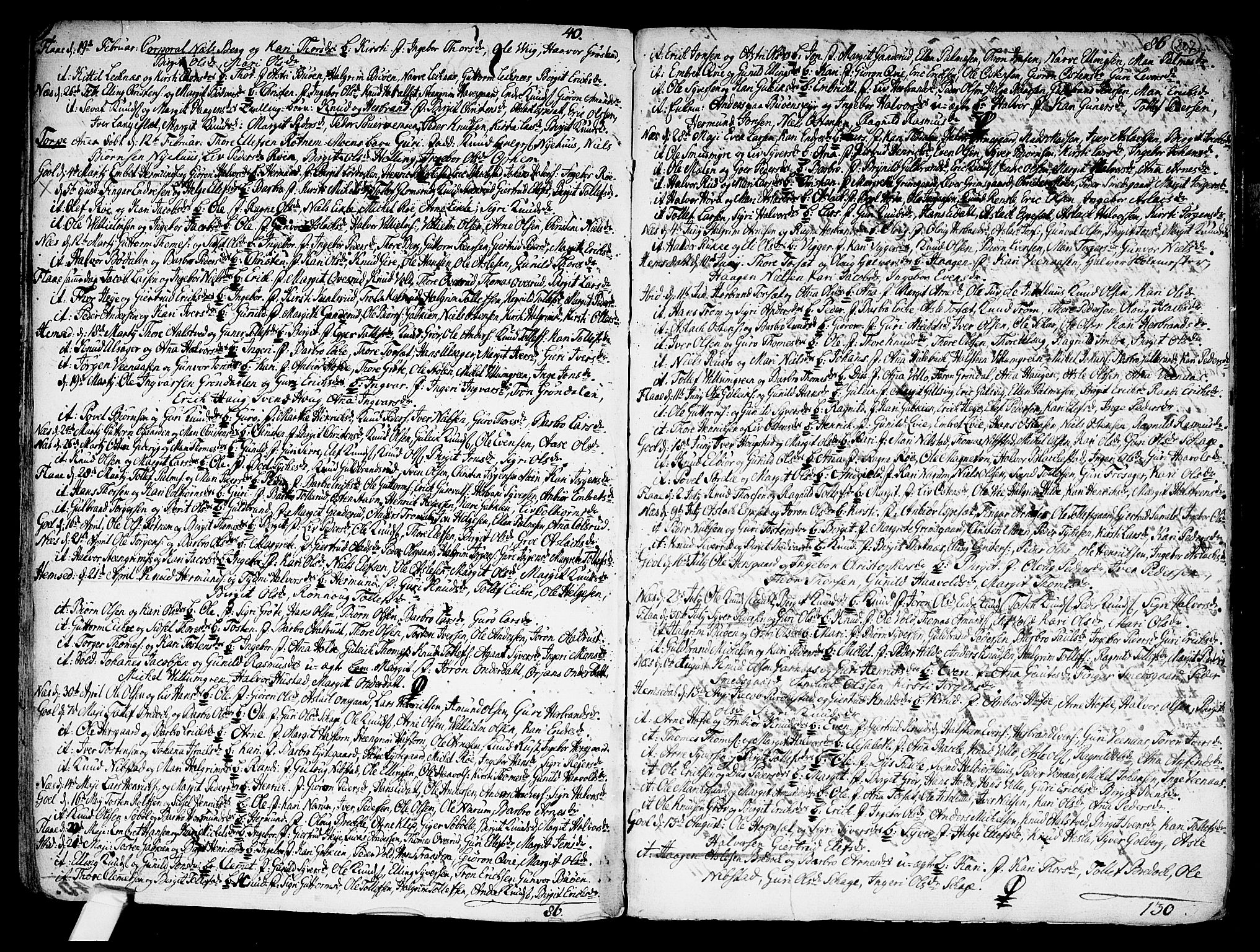 Nes kirkebøker, AV/SAKO-A-236/F/Fa/L0002: Parish register (official) no. 2, 1707-1759, p. 207