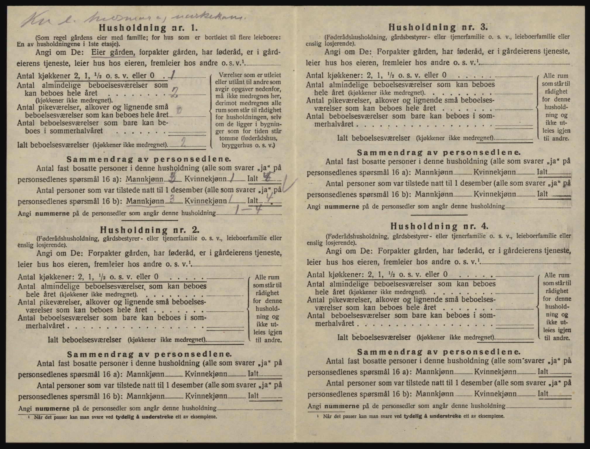 SAO, 1920 census for Glemmen, 1920, p. 1698